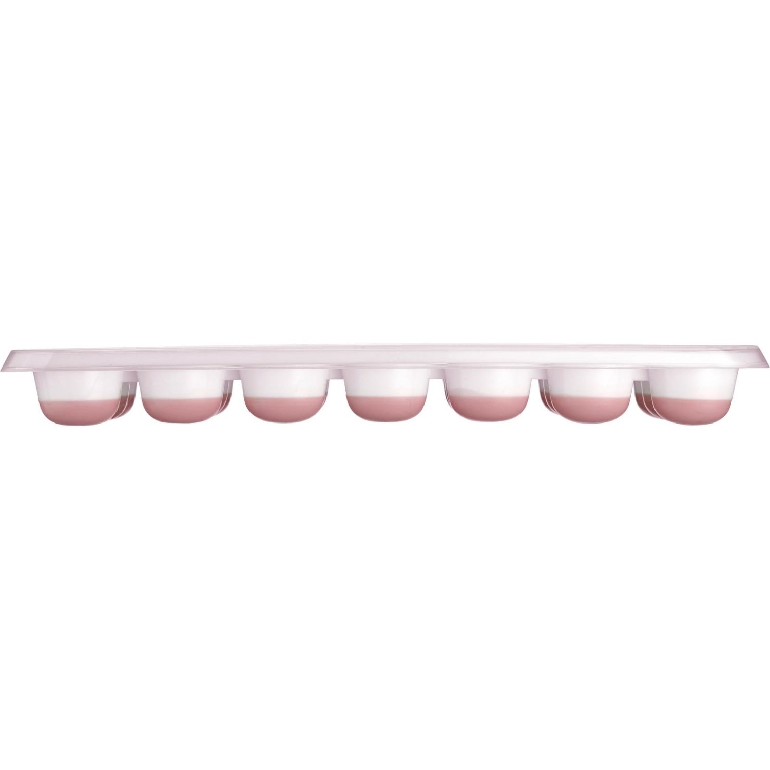 Zwei innovative Eiswürfelbereiter mit Deckel von Westmark, ideal für kreative Eiswürfelformen und müheloses Befüllen ohne Verschütten.