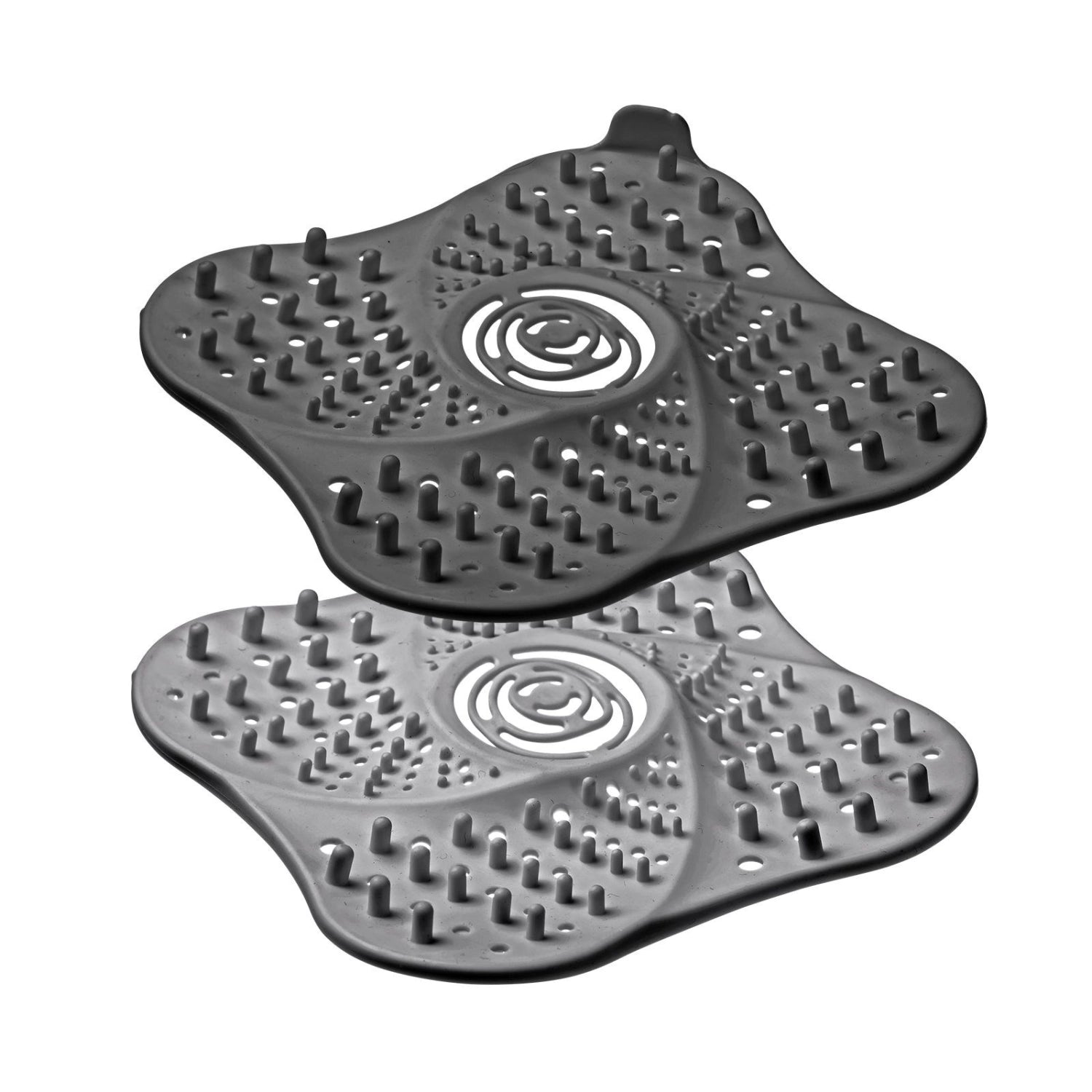 Praktisches 2-teiliges Set Abfluss-Siebe von Westmark, ideal für Duschaccessoires, sorgt für effektiven Wasserabfluss und verhindert Verstopfungen.