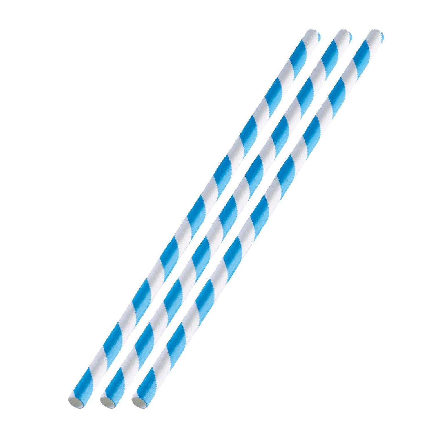 50 umweltfreundliche Papier-Trinkhalme in Blau-Weiß von Westmark, 19,7 cm lang, perfekt für festliche Anlässe und Getränke. Ideal für umweltbewusste Feiern.
