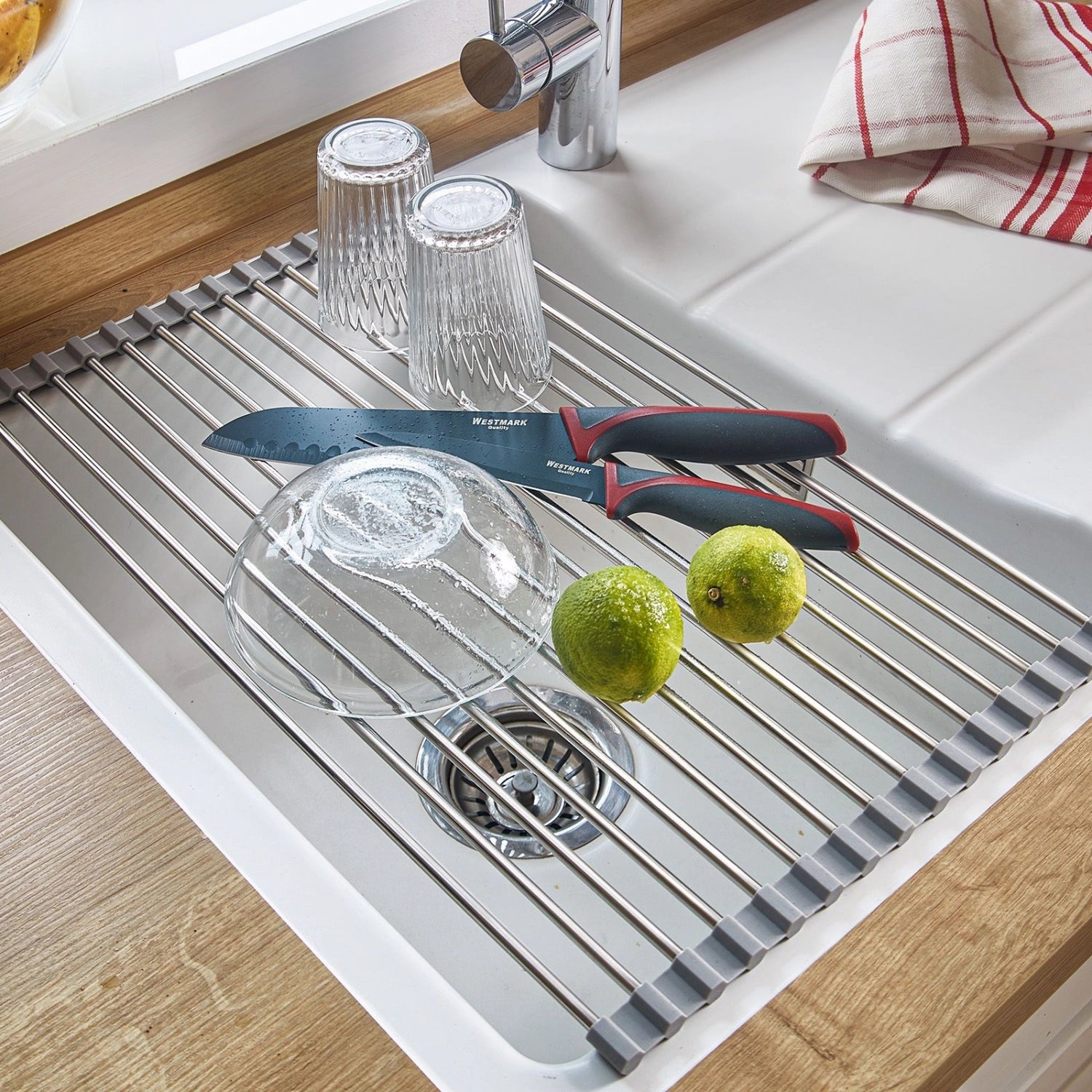 Praktische Abtropfmatte Home von Westmark, perfekt für die Küche, sorgt für effizientes Abtropfen und schützt die Arbeitsfläche.