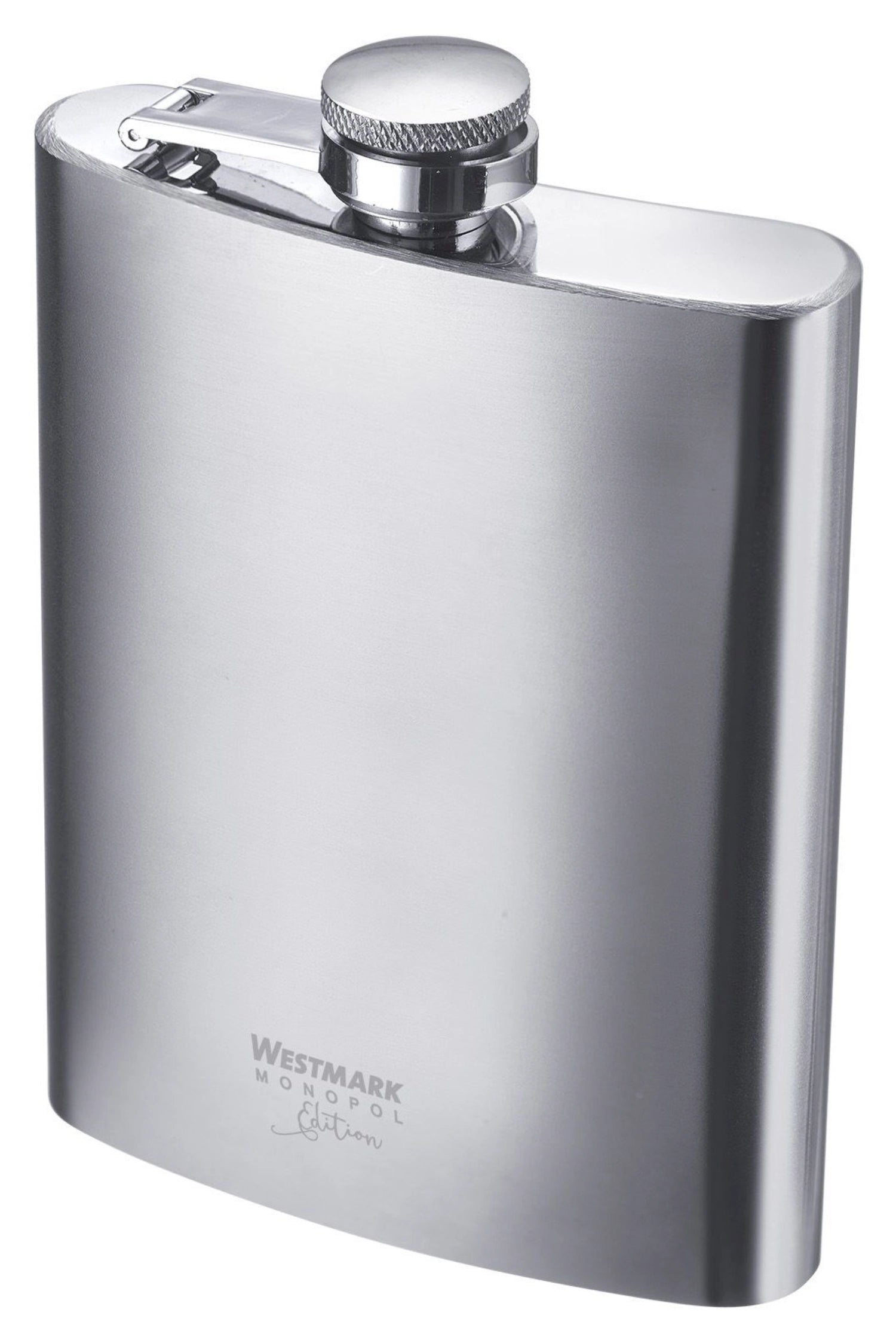 Eleganter Flachmann Delano mit praktischem Trichter, 236ml, aus hochwertigem Edelstahl, perfekt für Ausflüge und stilvolle Getränkeunterhaltung.