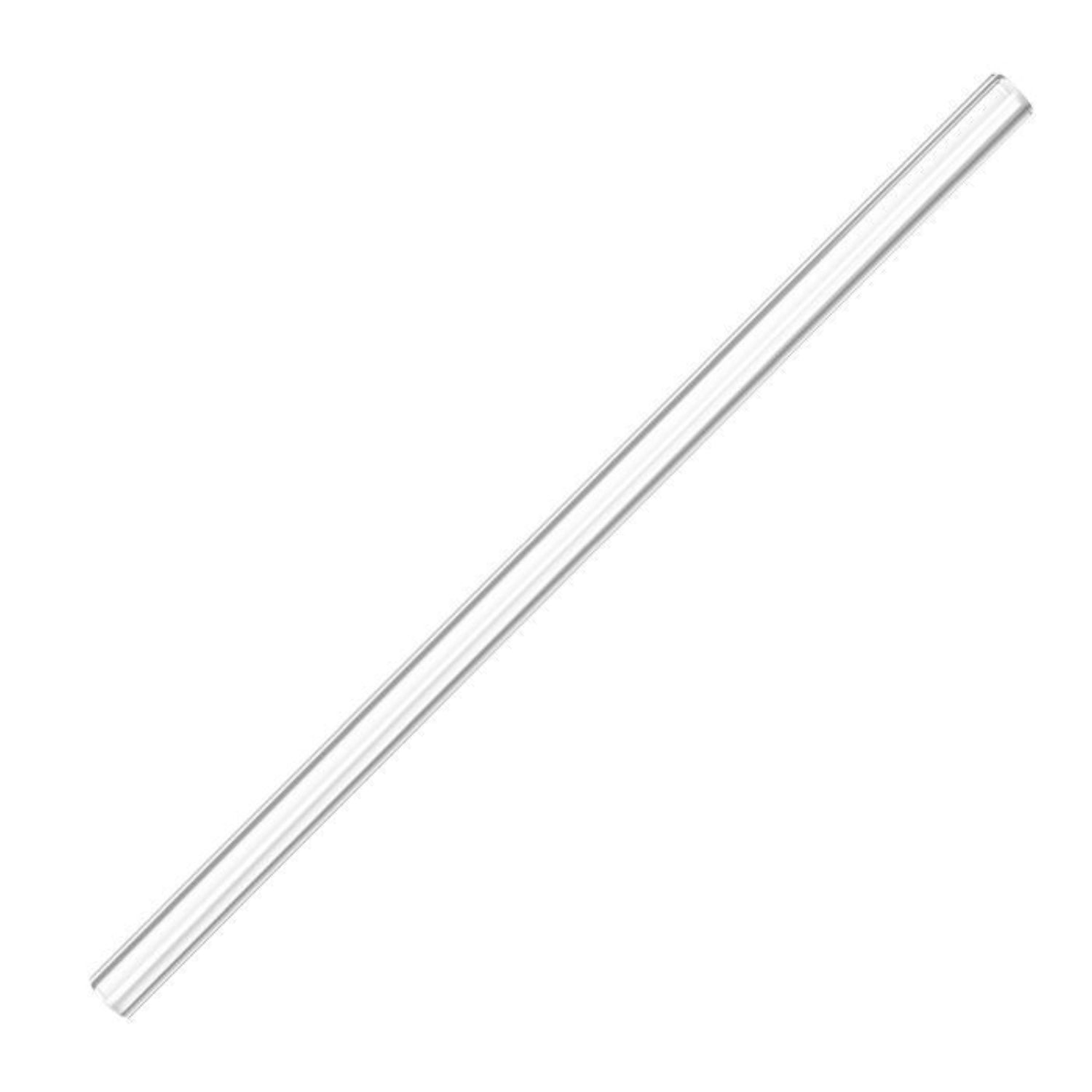Set aus 50 geraden Glas-Trinkhalmen (240 mm) von Westmark, ideal für umweltbewusste Getränke, inklusive Reinigungsbürstchen für mühelose Reinigung.