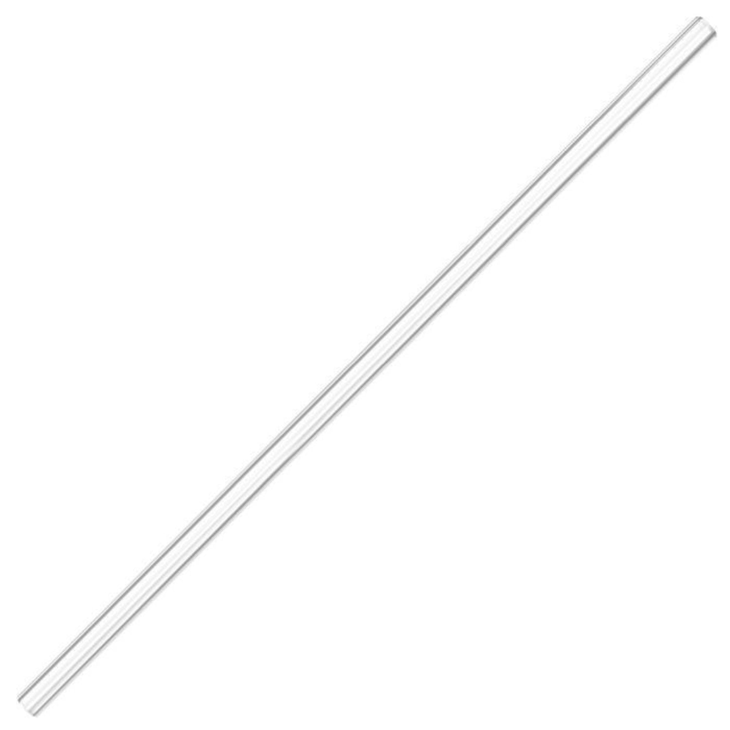 Set aus 50 geraden Glas-Trinkhalmen (295 mm) von Westmark, ideal für umweltbewusste Getränke, inklusive Reinigungsbürstchen für mühelose Reinigung.