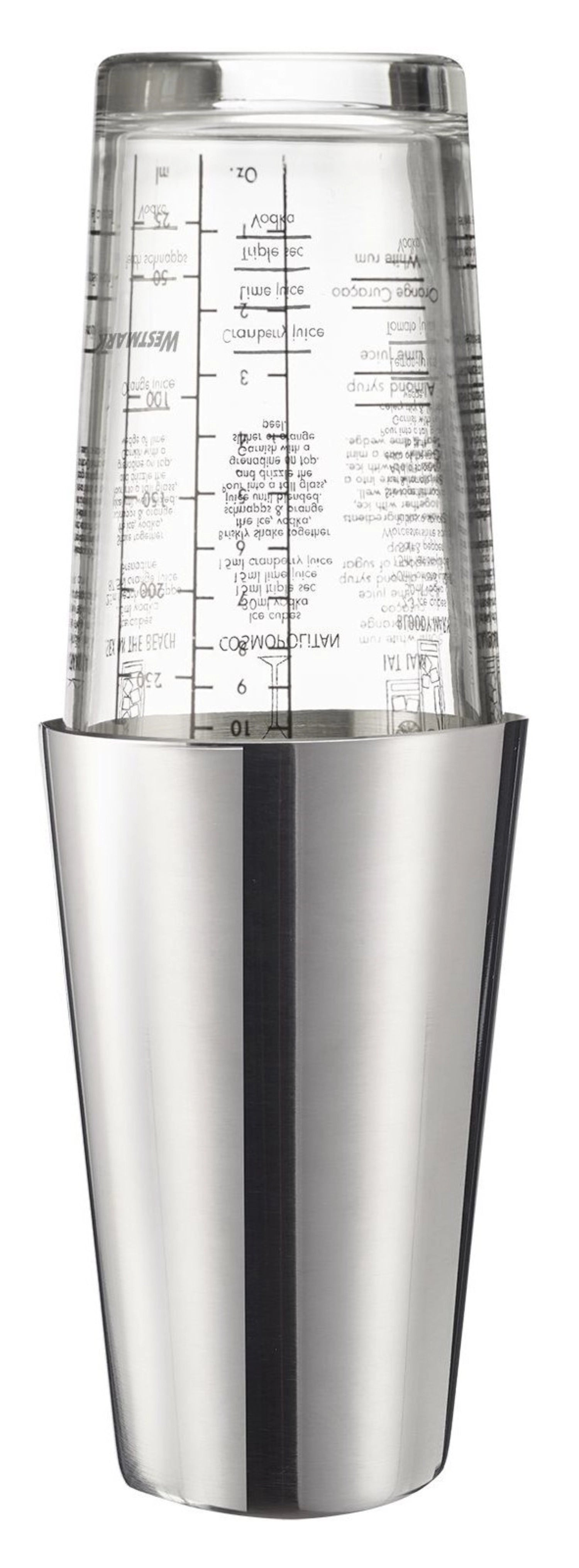 Eleganter Boston Shaker Boogie von Westmark, 350ml, ideal für Cocktails und Mixgetränke, modernes Design für jede Bar.