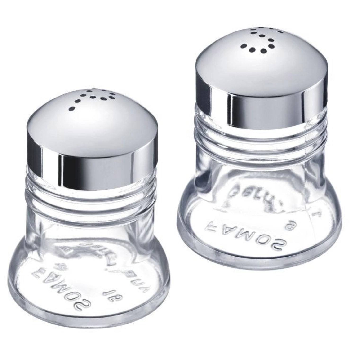 Modernes 2-teiliges Salz- und Pfefferstreuer-Set "Paris-Chrome" von Westmark, perfekt für eine schicke Tischgestaltung und den täglichen Gebrauch.