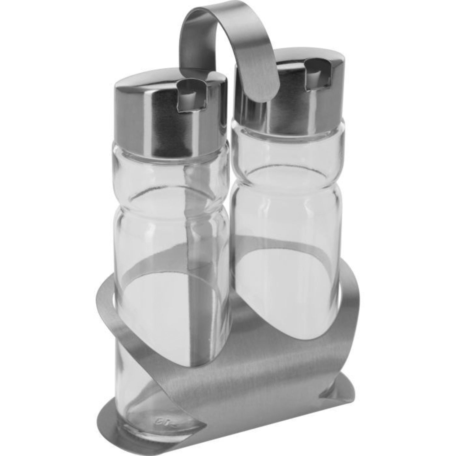 Elegantes 2-teiliges Menage-Set für Essig und Öl "Wien" von Westmark, aus robustem Material, perfekt für stilvolle Tischdekoration und einfache Dosierung.