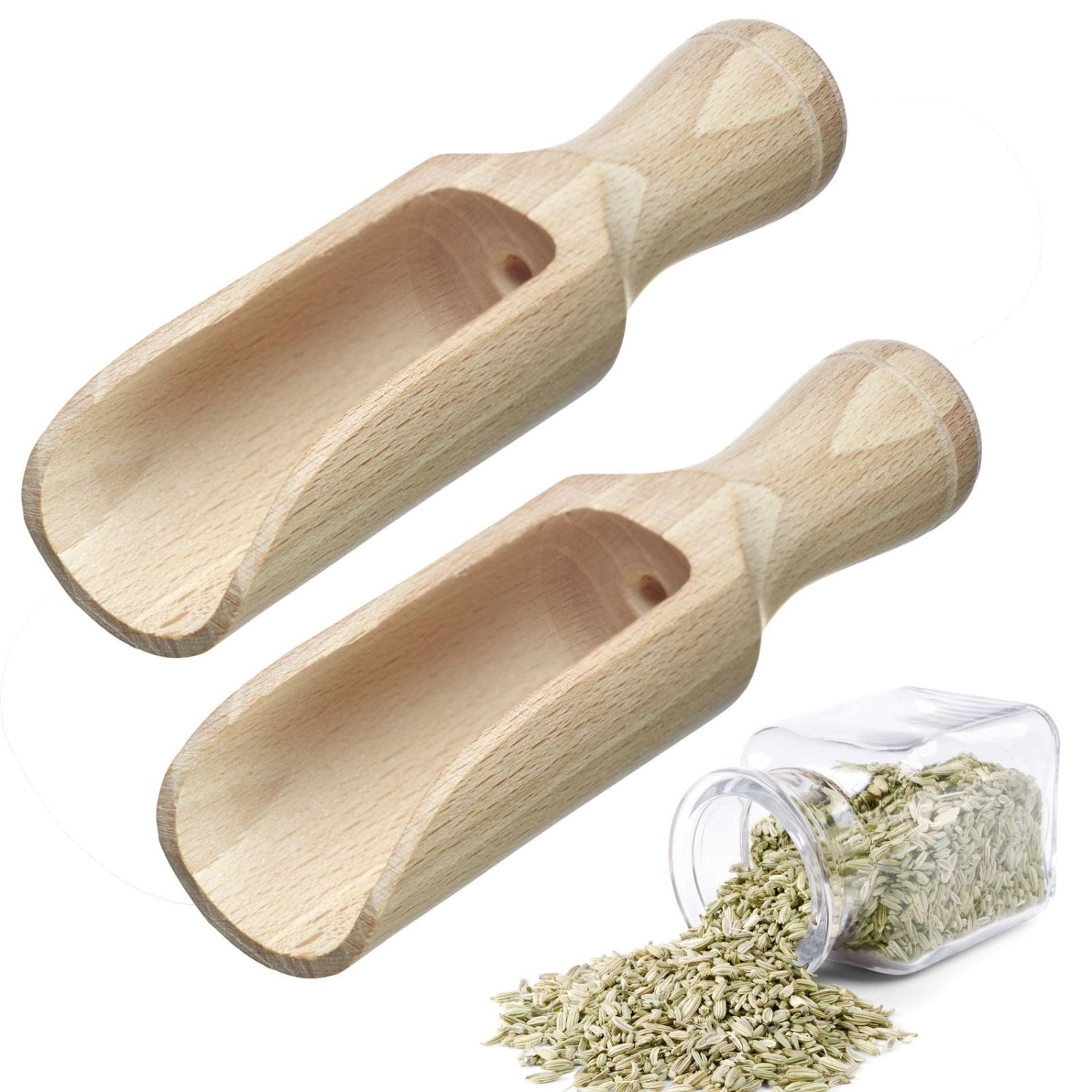 Praktisches 2er Set Gewürzschaufeln Maxi von Westmark, ideal zum präzisen Abmessen von Gewürzen, aus robustem Material, 12ml, 10.5x2.9x2.1cm.