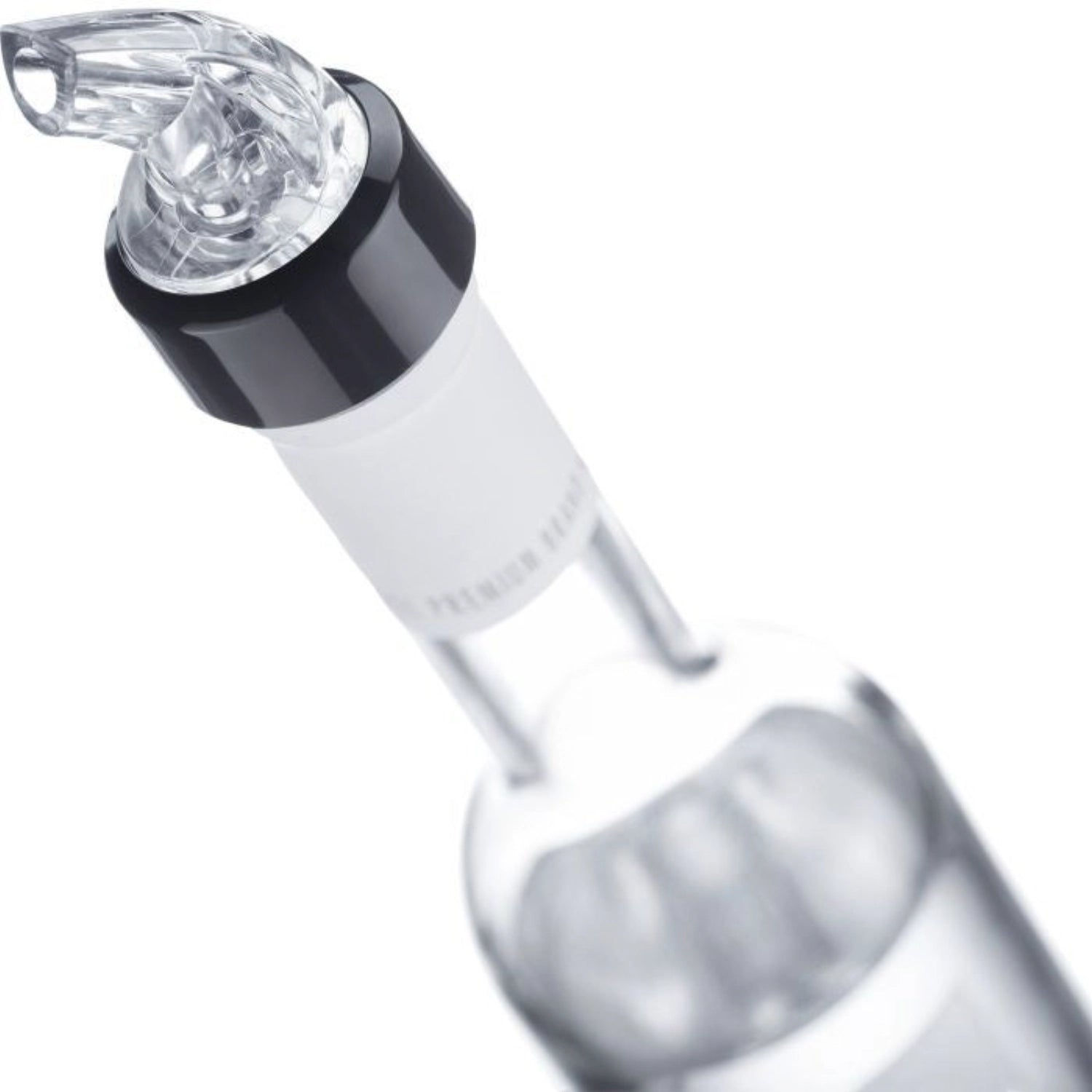 Klarer Dosierausgiesser Auto-Pour von Westmark, perfekt für exaktes Dosieren von Flüssigkeiten, vereint Stil und praktische Anwendung.