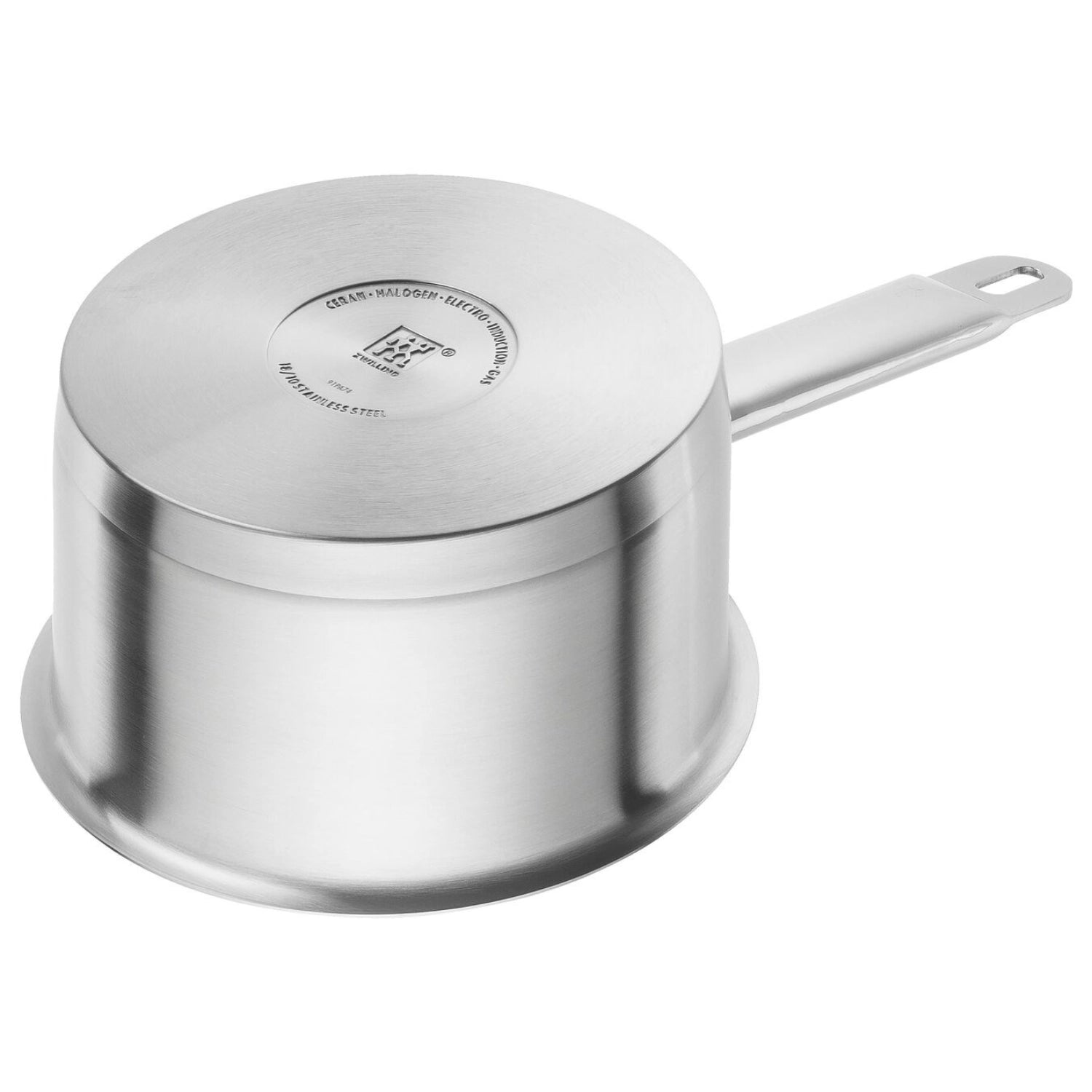 Eleganter ZWILLING Pro Stieltopf mit 16 cm Durchmesser, perfekt für die Zubereitung von Saucen und kleinen Gerichten, aus langlebigem Edelstahl.
