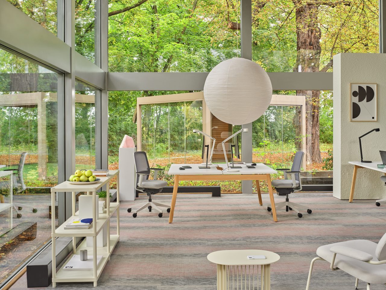 Ogi B Bench BOB320 - Doppelschreibtisch in Weiss Pastell präsentiert im Onlineshop von KAQTU Design AG. Schreibtisch ist von Mdd