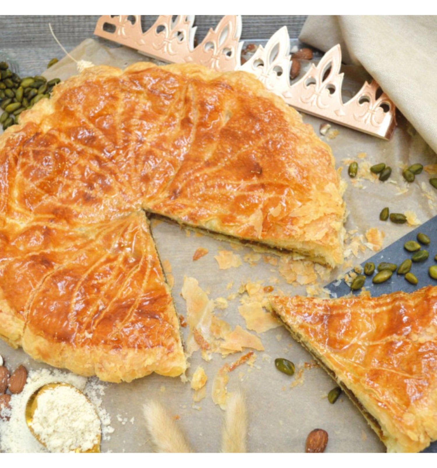 Fertigmischung Pralinemasse mit 48% Pistazien, 200g, für köstliche Pralinen und Desserts, ideal für kreative Backprojekte.