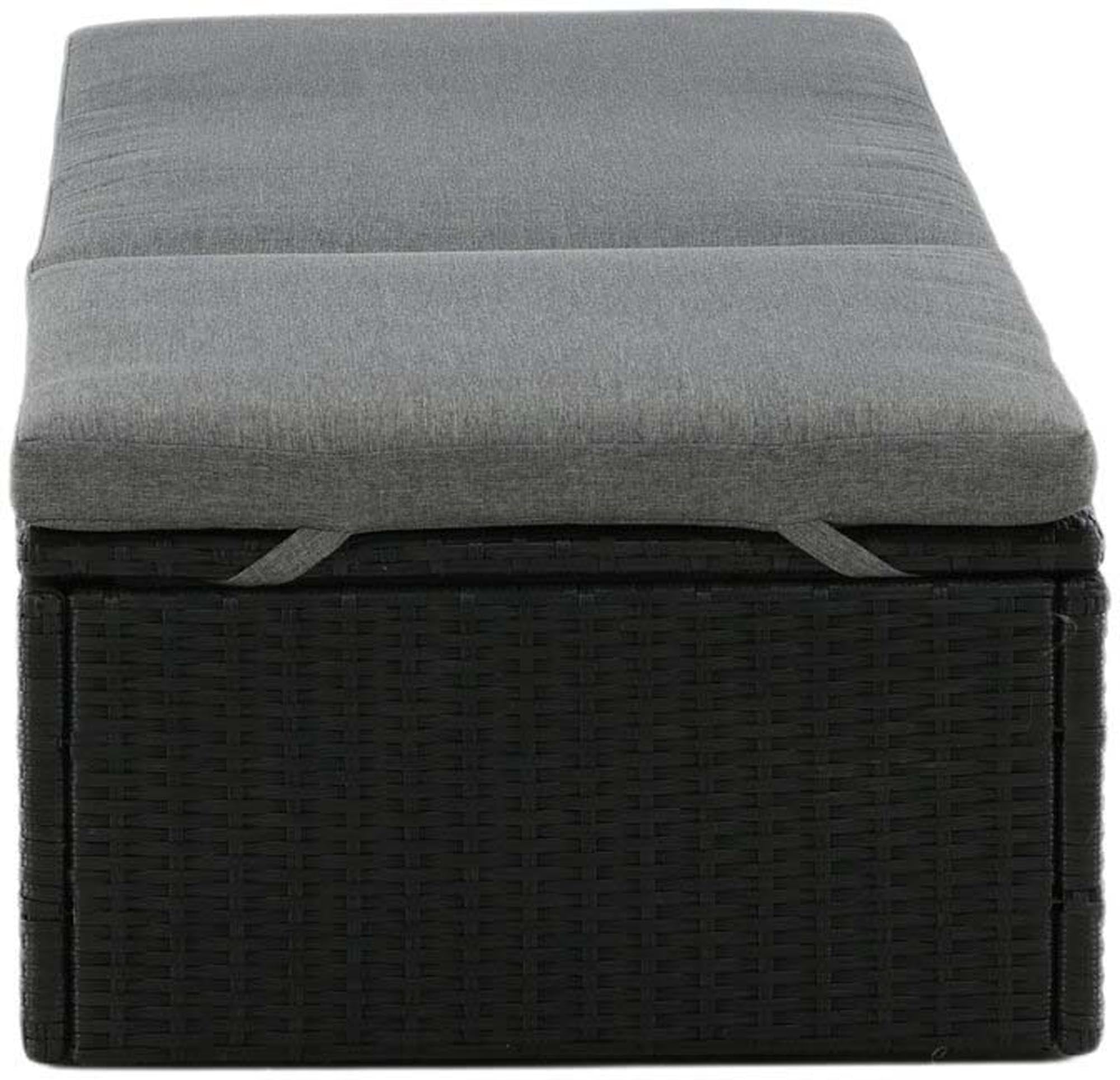 Elegante Quad Sonnenlounge von Venture Home, ideal für entspannte Stunden im Freien, mit stilvollem Design und bequemen Kissen.