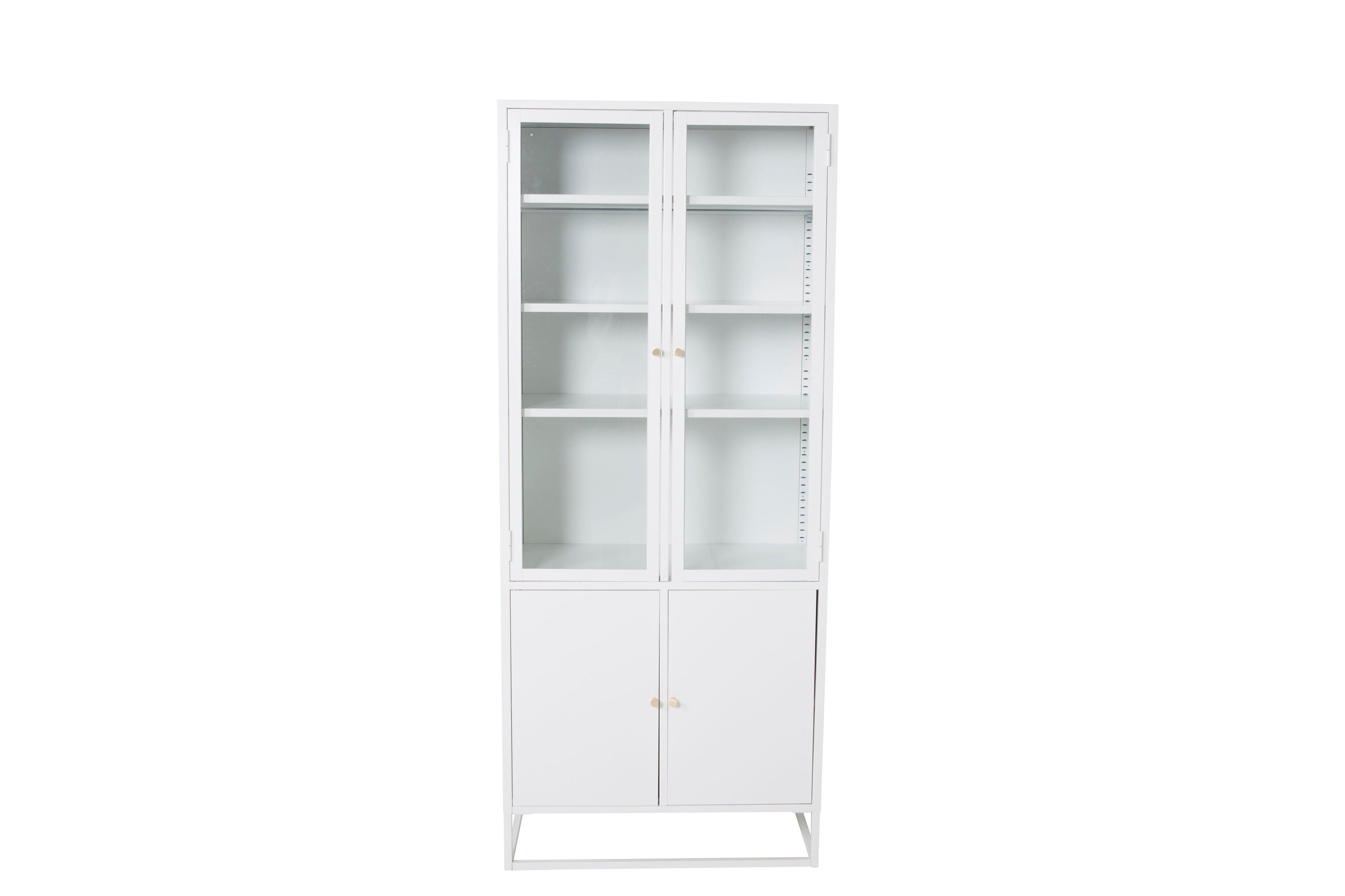 Elegantes Bakal Cabinet in strahlendem Weiß, ideal zur stilvollen Aufbewahrung und als dekoratives Element in jedem Raum.