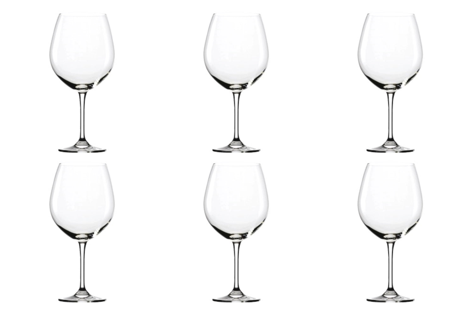 Elegantes 6er Set Burgunder-Weingläser von Stölzle, 720ml, 222mm hoch, ideal für festliche Anlässe und exquisite Weinverkostungen.