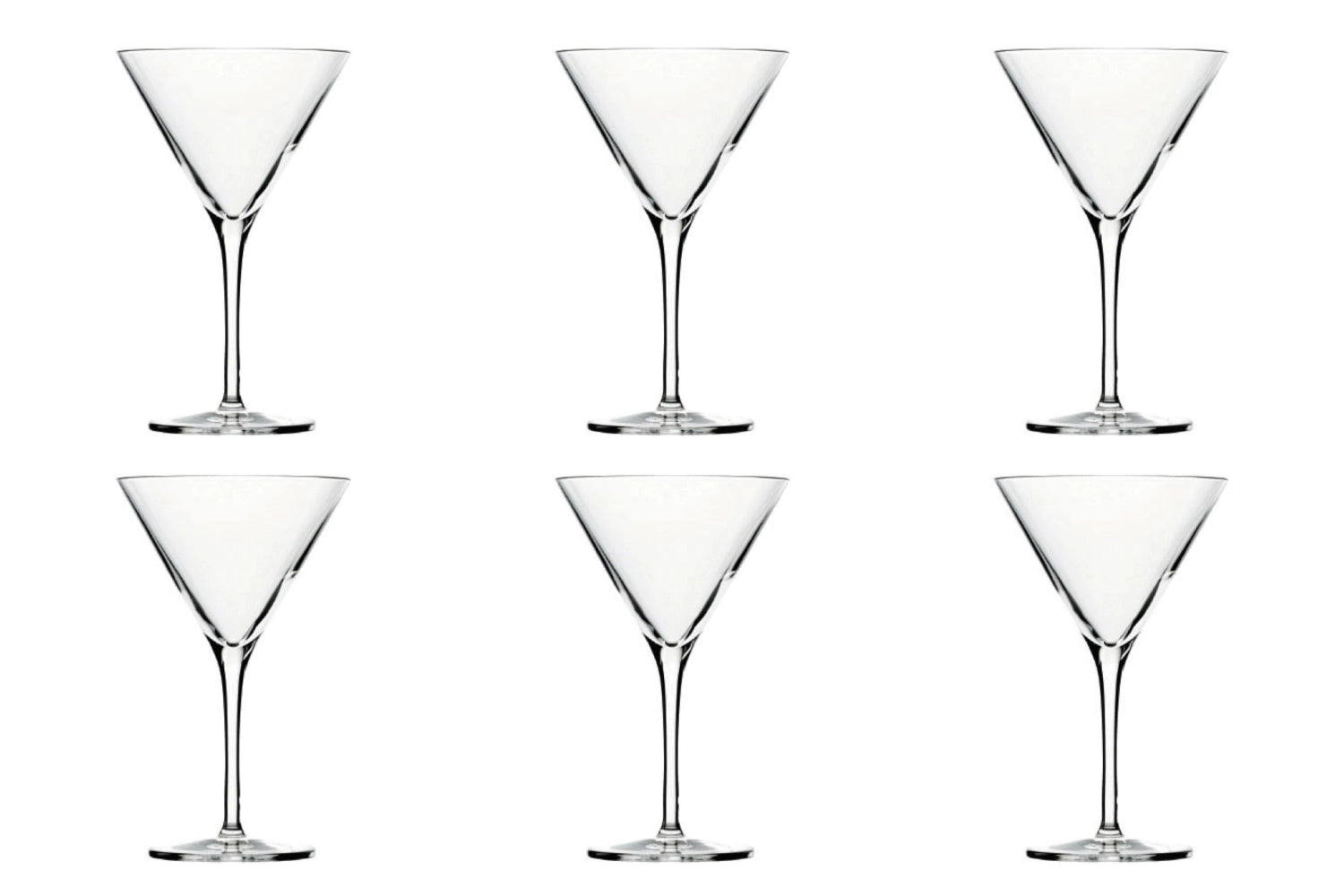 Elegantes 6er Set Bar- und Liqueur-Cocktailschalen von Stölzle, 250ml, Höhe 168mm, perfekt für stilvolle Cocktails und Aperitifs.