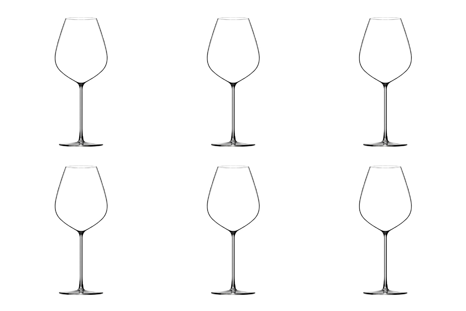 Elegantes 6er Set Basset Hommage Rosé- und Weissweingläser von Lehmann Glass, 69cl, perfekt für Weinliebhaber und festliche Anlässe.