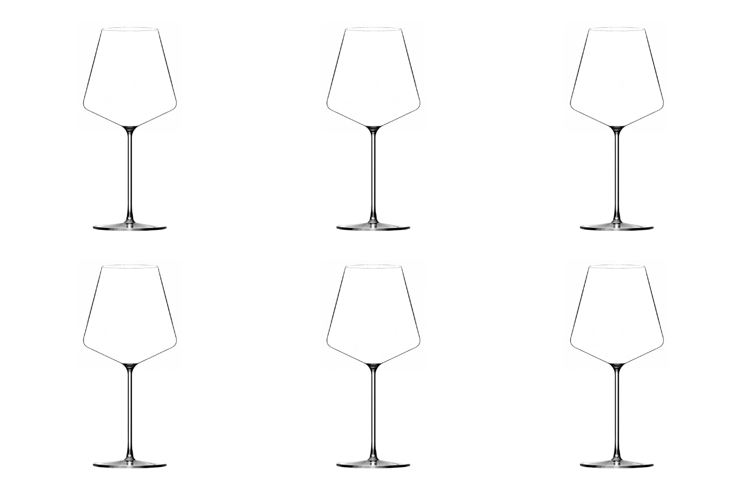Elegantes 6er Set Ariane Rotweingläser von Lehmann Glass, ideal für Rotweinliebhaber, mit einem Fassungsvermögen von 72cl.