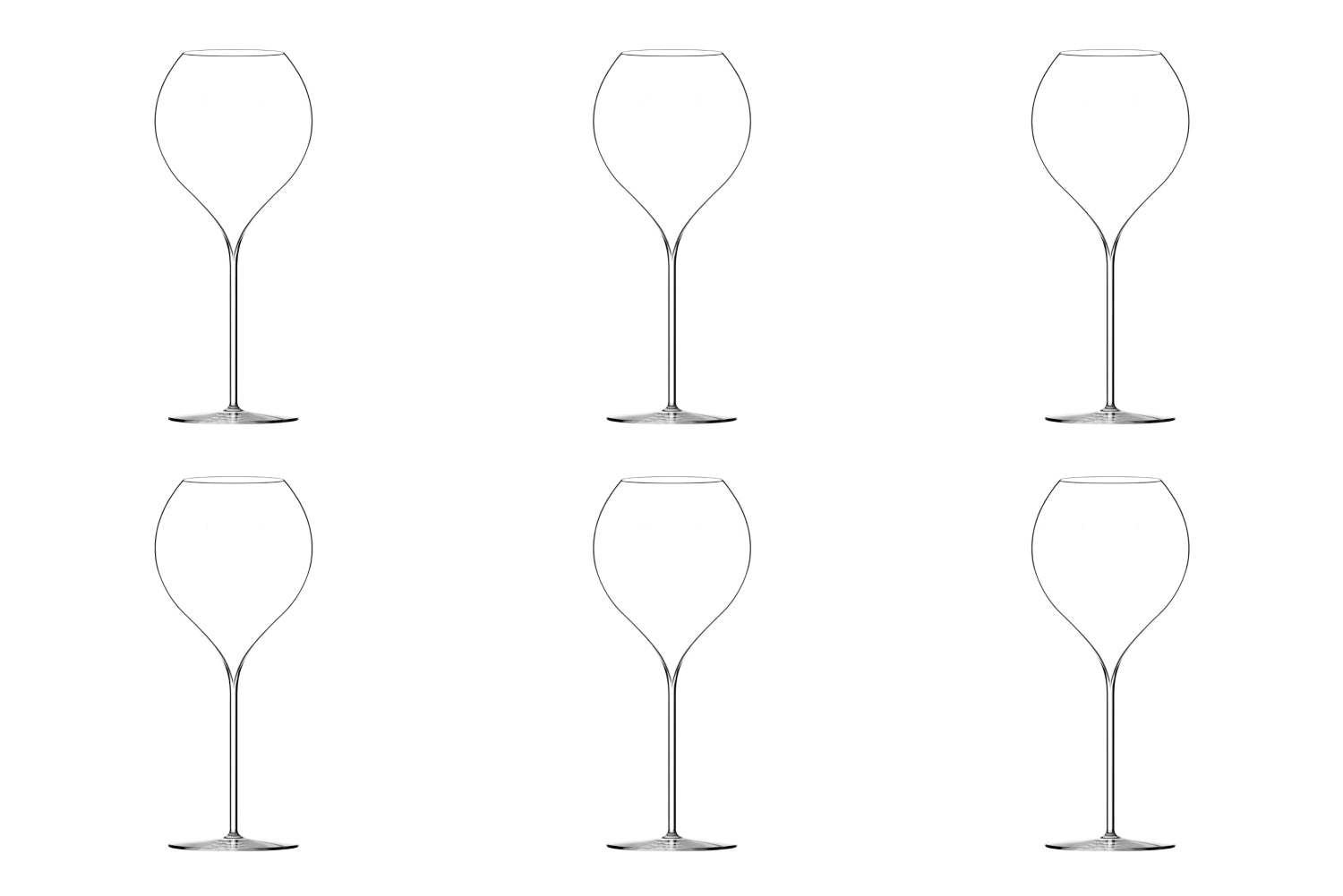 Hochwertiges 6er Set Jamesse Synergie Universalgläser 60cl von Lehmann Glass, perfekt für Wein und andere Getränke, handgefertigt und stilvoll.