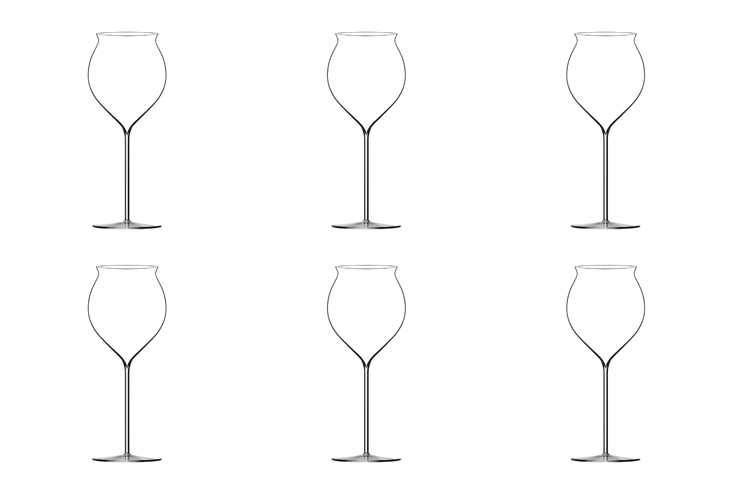Elegantes 6er Set Jamesse Synergie Sakégläser 40cl von Lehmann Glass, ideal für vielseitige Getränke und besondere Anlässe.
