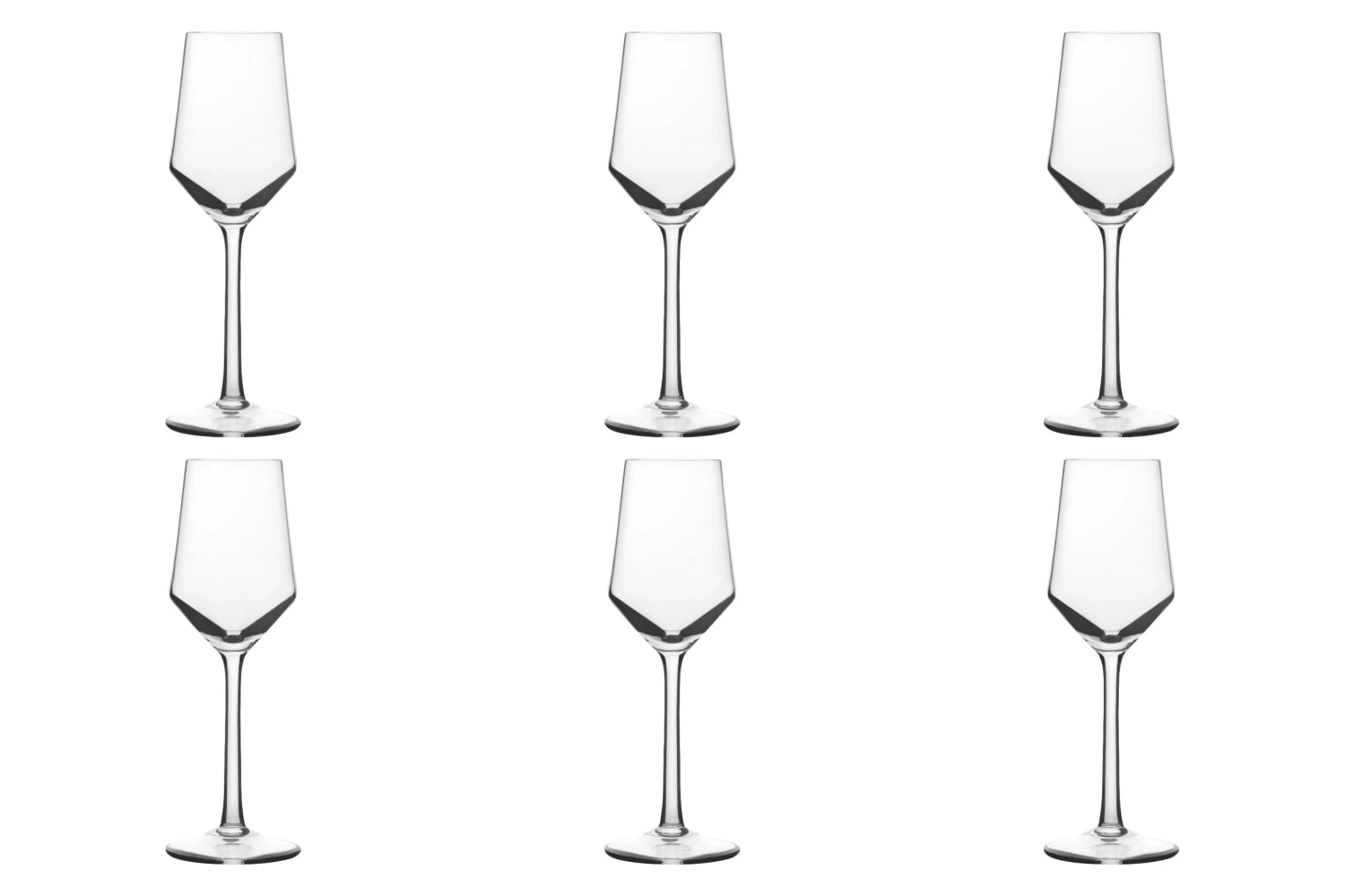 Elegantes 6er Set Harmony Spirituosenkelche von swizzglas, 11 cl, 16.9 cm hoch, ideal für edle Spirituosen und besondere Momente.