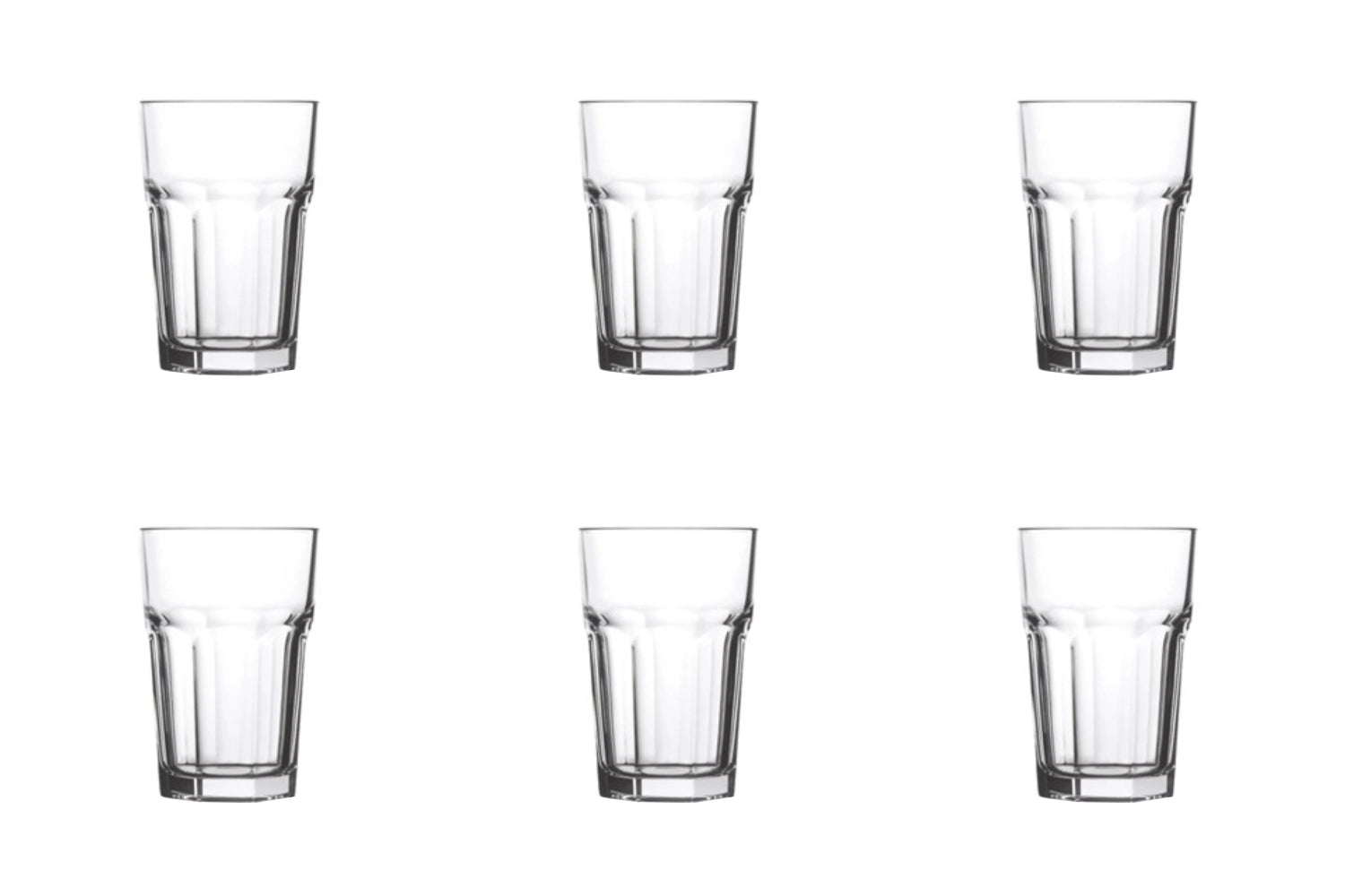 Stilvolles 6er Set Casablanca Longdrinkgläser, 48cl, 16.2cm hoch, ideal für Cocktails und Drinks, verleiht jedem Anlass Eleganz und Klasse.