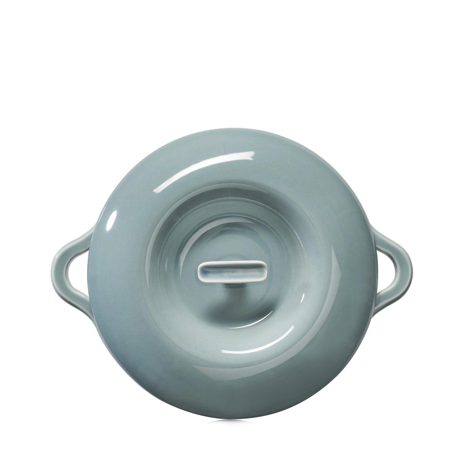 Elegante 29 cm Induktionskasserolle in wolkengrau mit transparentem Deckel, ideal für kreative Kochabenteuer und stilvolle Tischpräsentation.