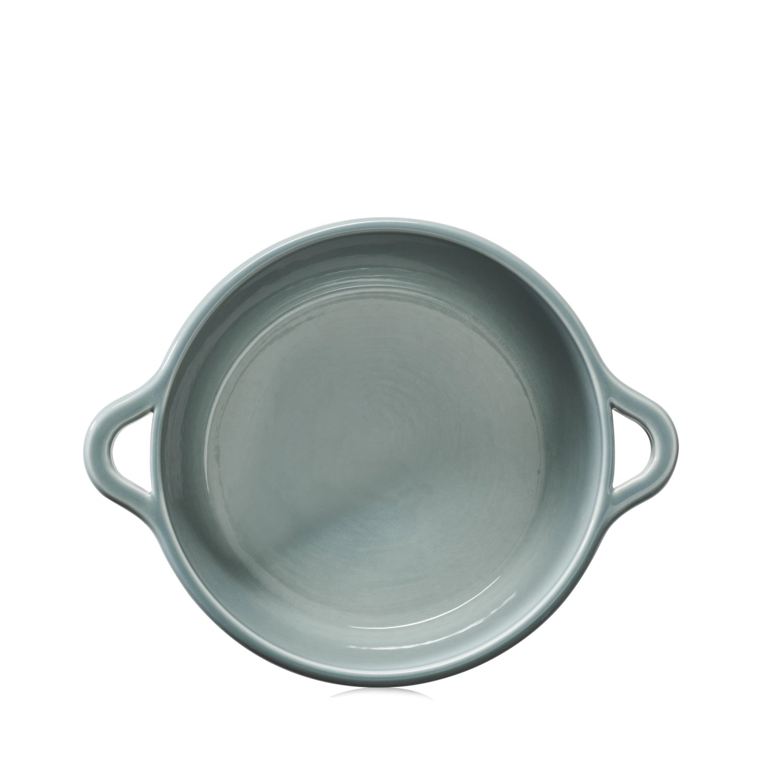 Elegante wolkengraue Ofenkasserolle D26cm von Revol, ideal für köstliche Aufläufe und Braten, ohne Deckel für flexibles Kochen.