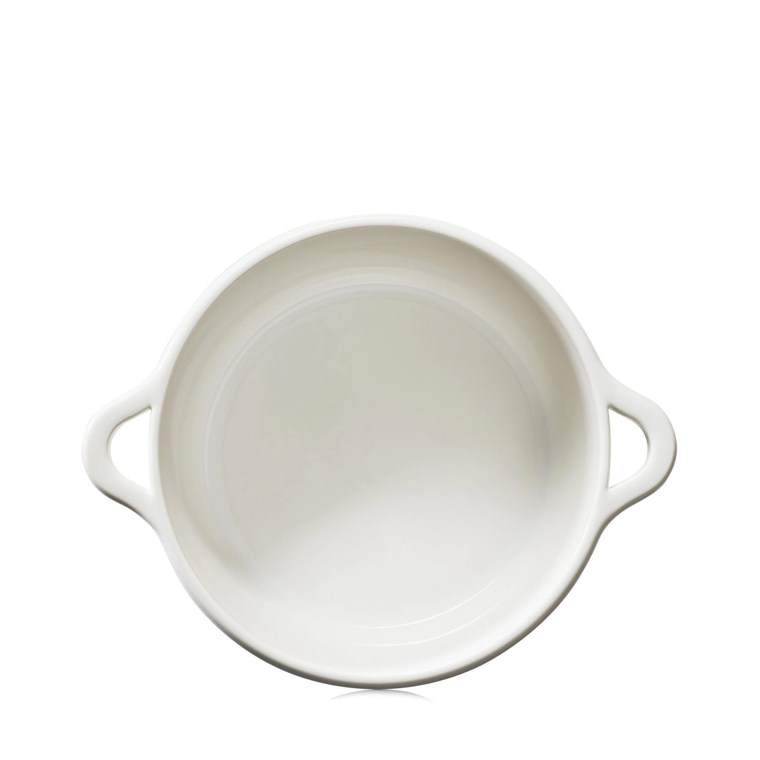Elegante Ofenkasserolle in alabasterweiß, Durchmesser 26 cm, ideal für köstliche Aufläufe und kreative Kochideen.
