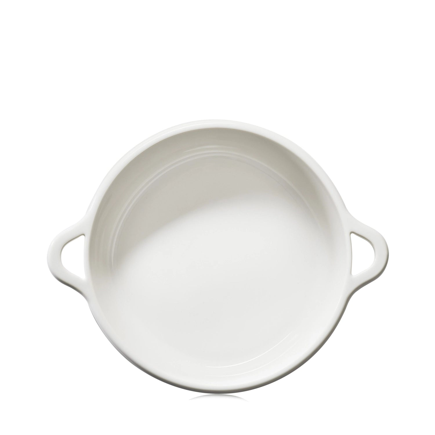 Elegante 31 cm Induktionskasserolle in alabasterweiß, ideal für kreative Kochideen und ansprechende Tischpräsentationen.