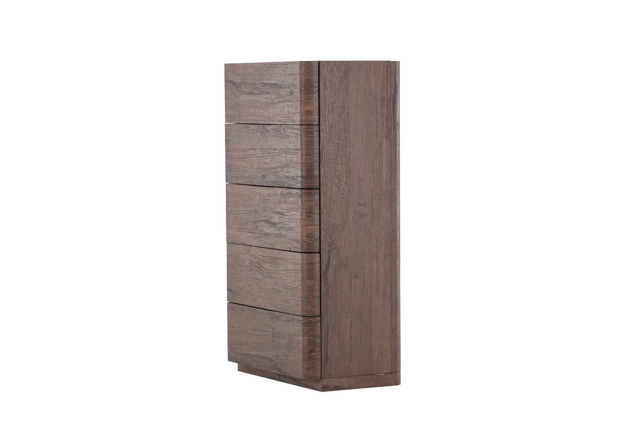 Eleganter Nachttisch der Korpus-Kollektion von Venture Home, ideal für moderne Schlafzimmer, bietet funktionalen Stauraum und ansprechendes Design.