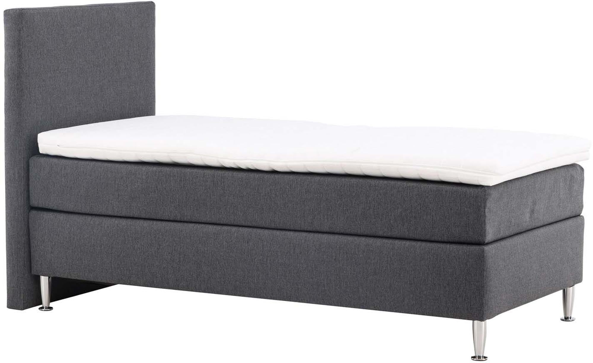Elegantes Toledo Boxspringbett in sanftem Beige, ideal für moderne Schlafzimmer und bietet hervorragenden Schlafkomfort.