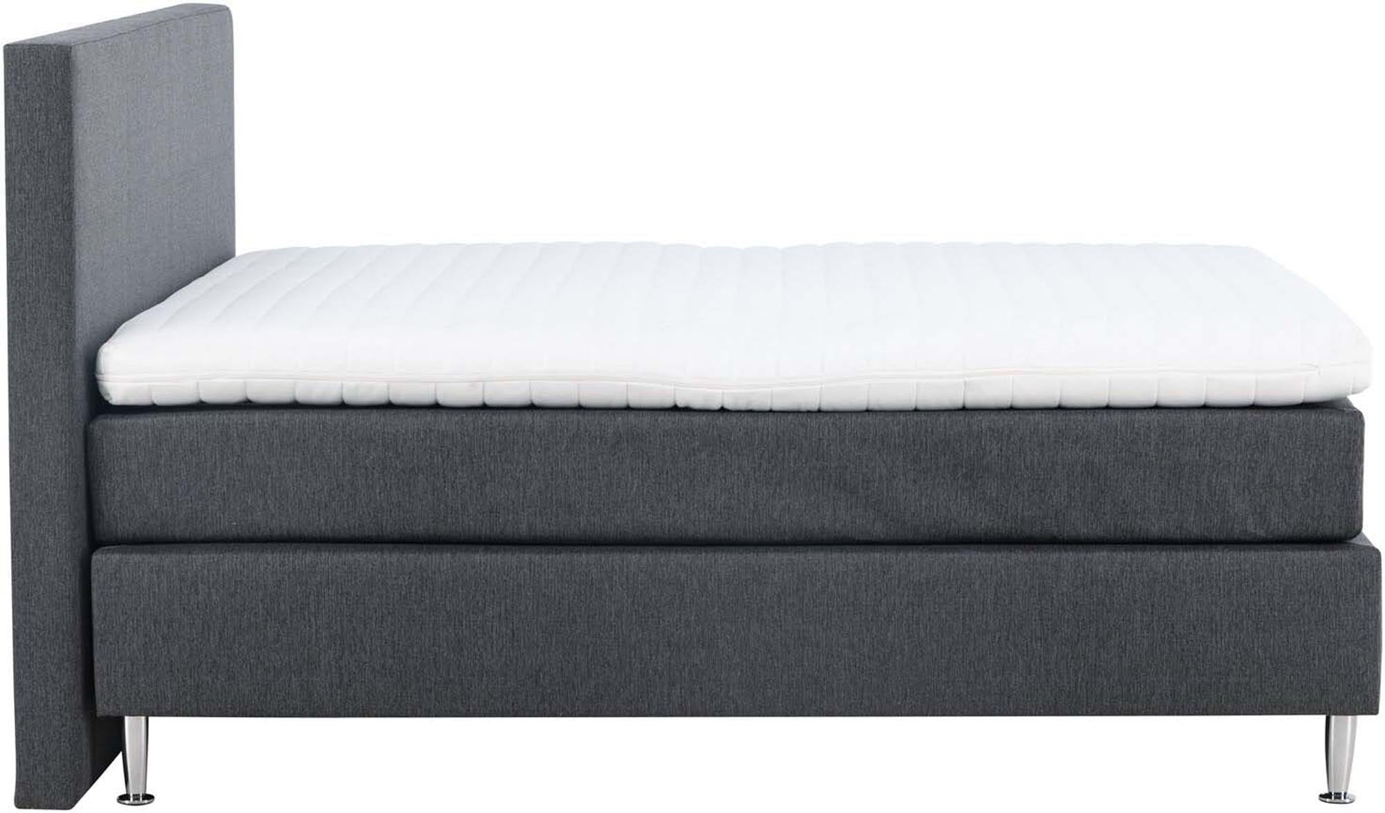 Toledo Boxspringbett in zartem Beige – stilvolles Bett mit hochwertiger Polsterung für erholsamen Schlaf und zeitgemäße Wohnästhetik.