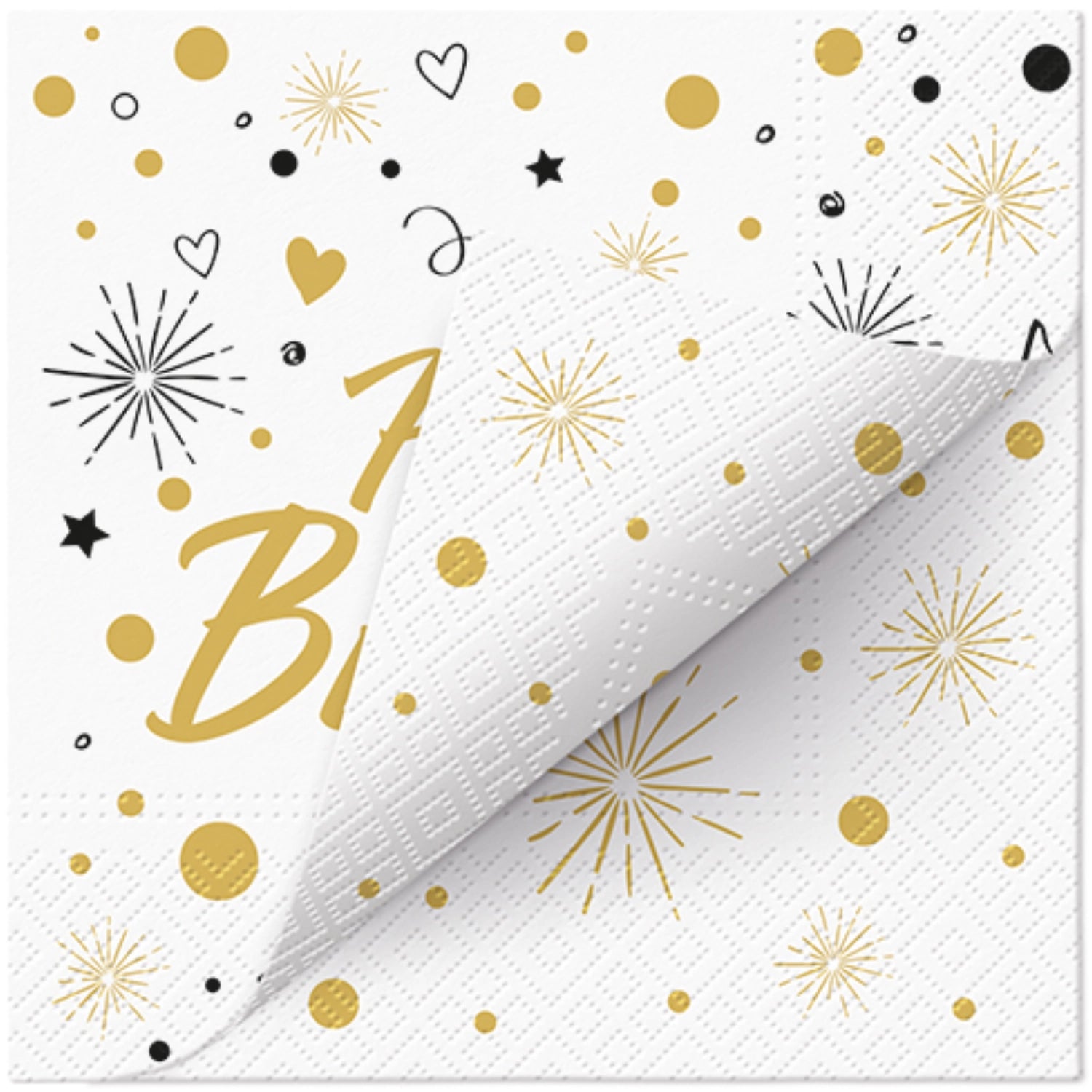 20er Set Papierservietten Doppeldruck Party 33x33cm in Mehrfarbig präsentiert im Onlineshop von KAQTU Design AG. Servietten ist von PAW