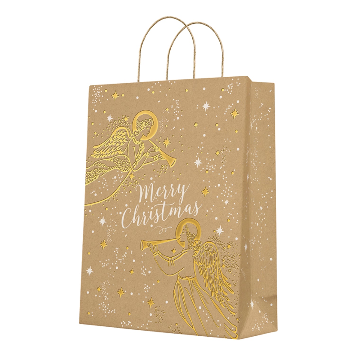 Geschenktüte Big, Angel with Trumpet in Mehrfarbig präsentiert im Onlineshop von KAQTU Design AG. Geschenkzubehör ist von PAW