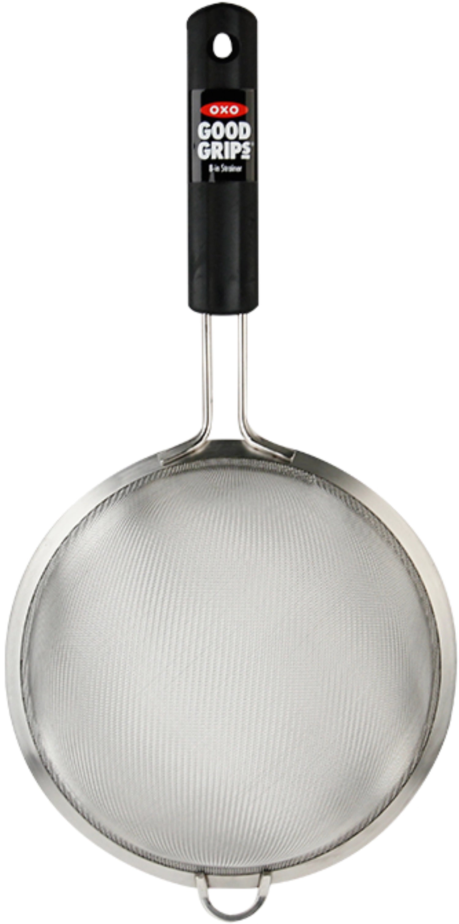 Praktisches OXO Good Grips Sieb mit 20 cm Durchmesser, perfekt zum Abseihen und Sieben von Zutaten in der Küche.