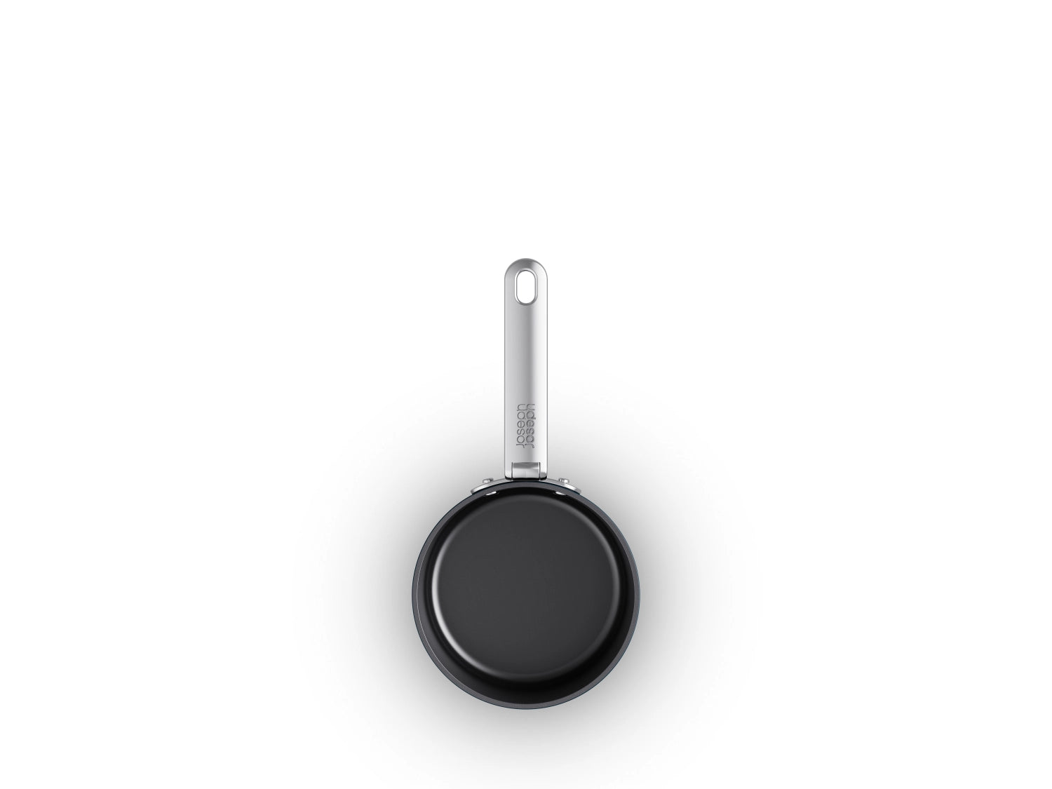 Praktische 15 cm Stielkasserolle von Joseph Joseph mit klappbarem Griff und Deckel, ideal für platzsparendes Kochen und Aufbewahrung.