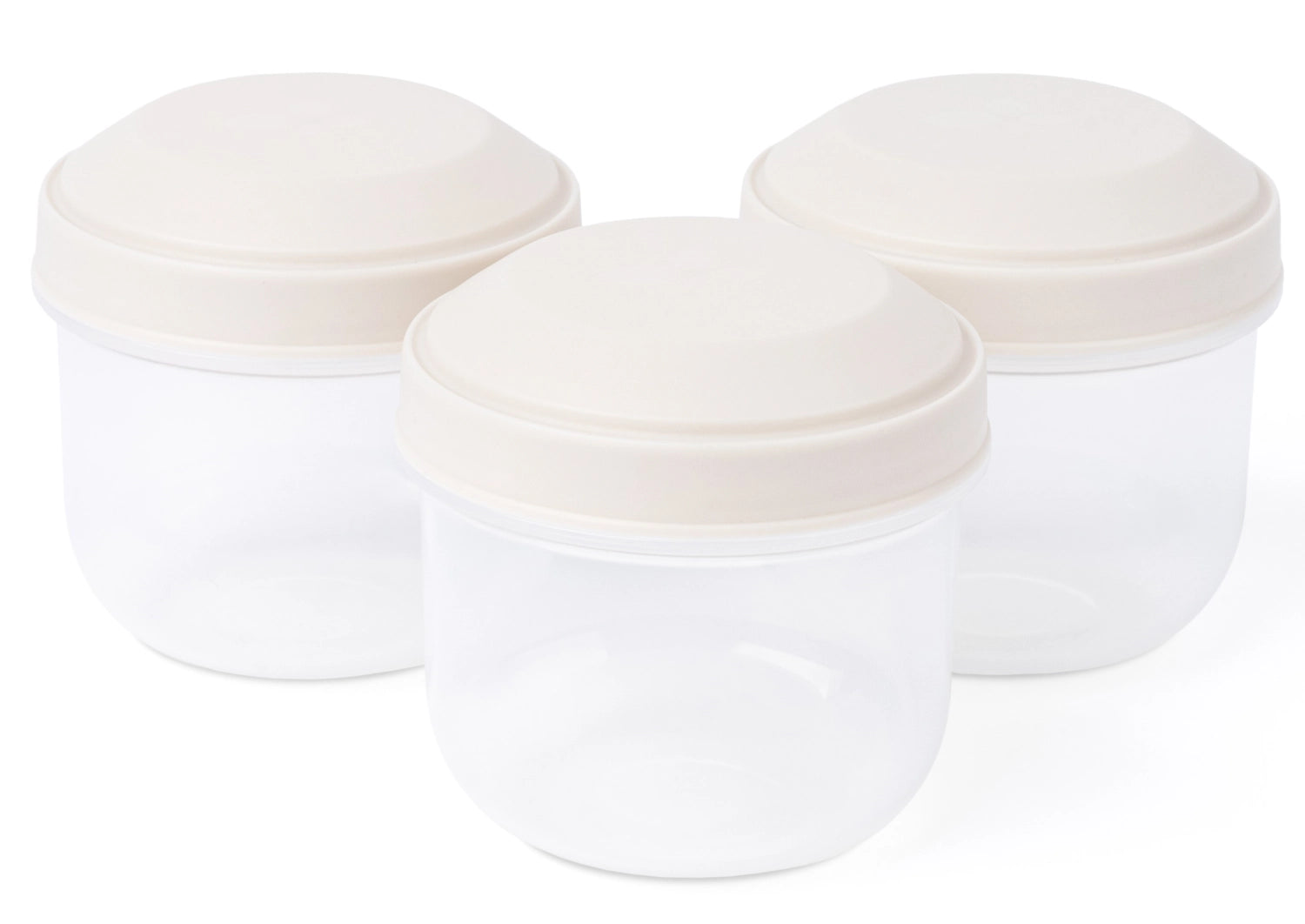 Praktisches 3er Set Rikko Snackboxen in fröhlichen Farben, ideal für Snacks und Lunch unterwegs. Robustes PP-Material für lange Haltbarkeit.