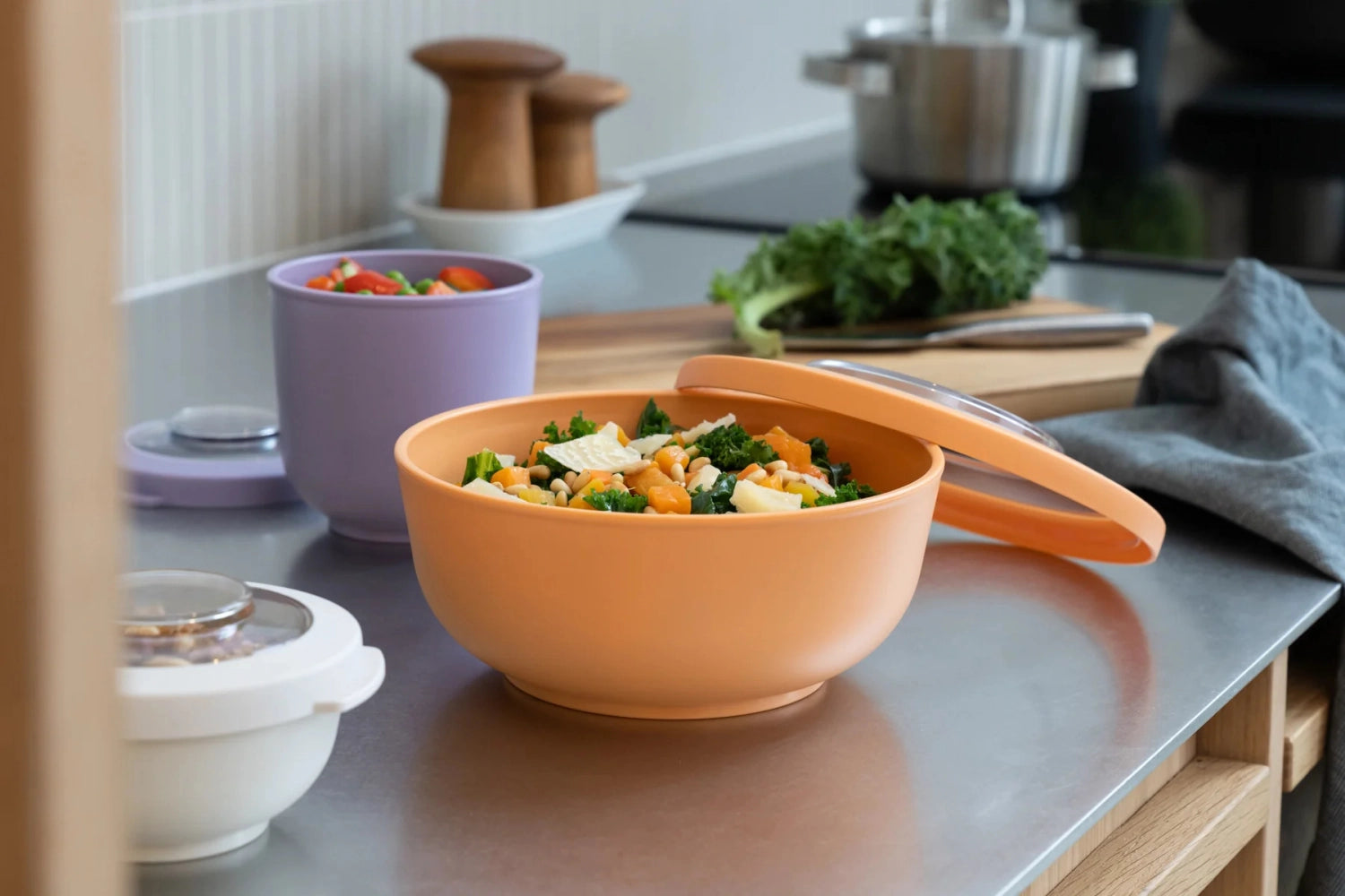 Tylla Bowl 200ml aus PP in Oat-Farbe, ideal für Lunchboxen, leicht und langlebig, perfekt für unterwegs oder im Büro.