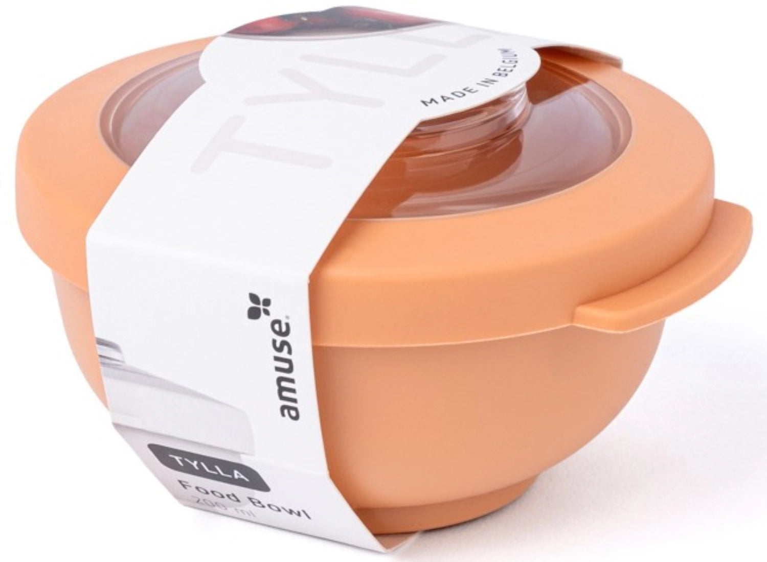 Tylla Bowl 200ml in Pfirsichfarbe, ideal für Lunchboxen, aus robustem PP-Material, perfekt für Snacks und kleine Mahlzeiten.
