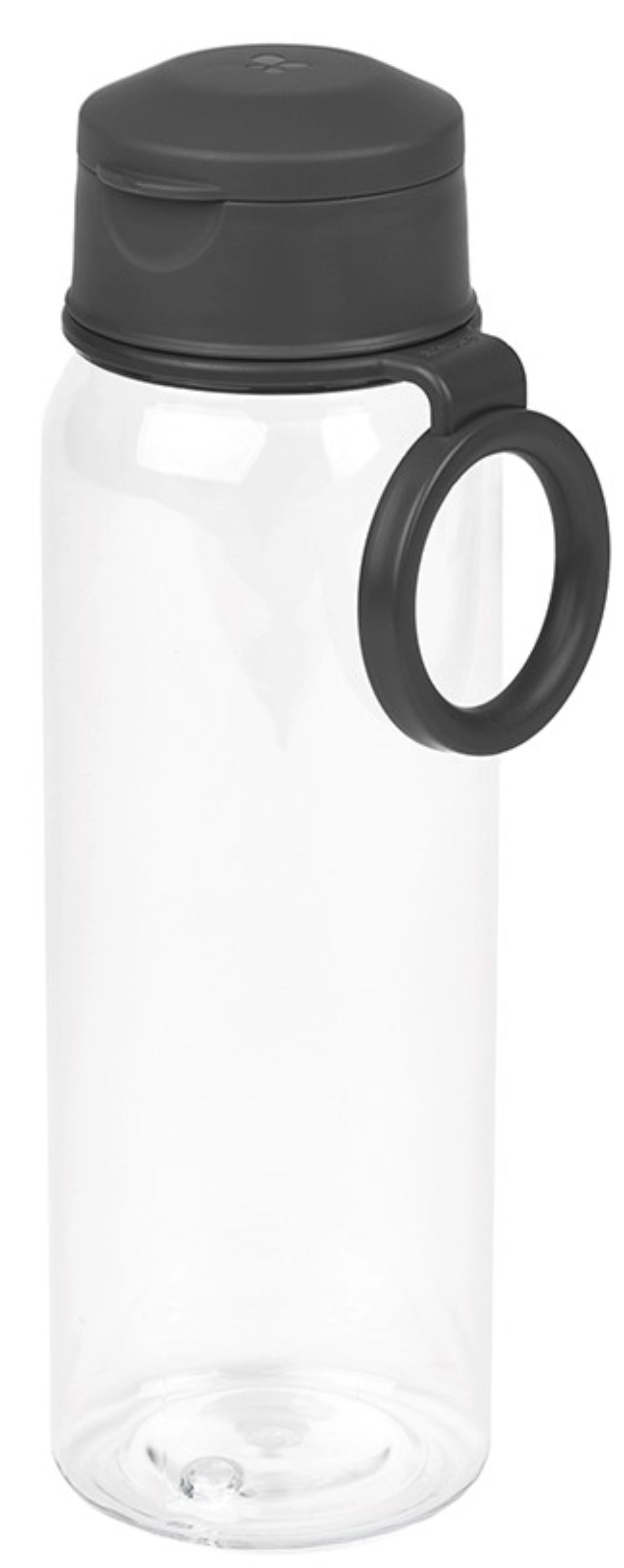 Stylische Amuse Wasserflasche 500ml in Charcoal, ideal für unterwegs. Perfekt für Sport und Alltag, aus robustem PP-Material.