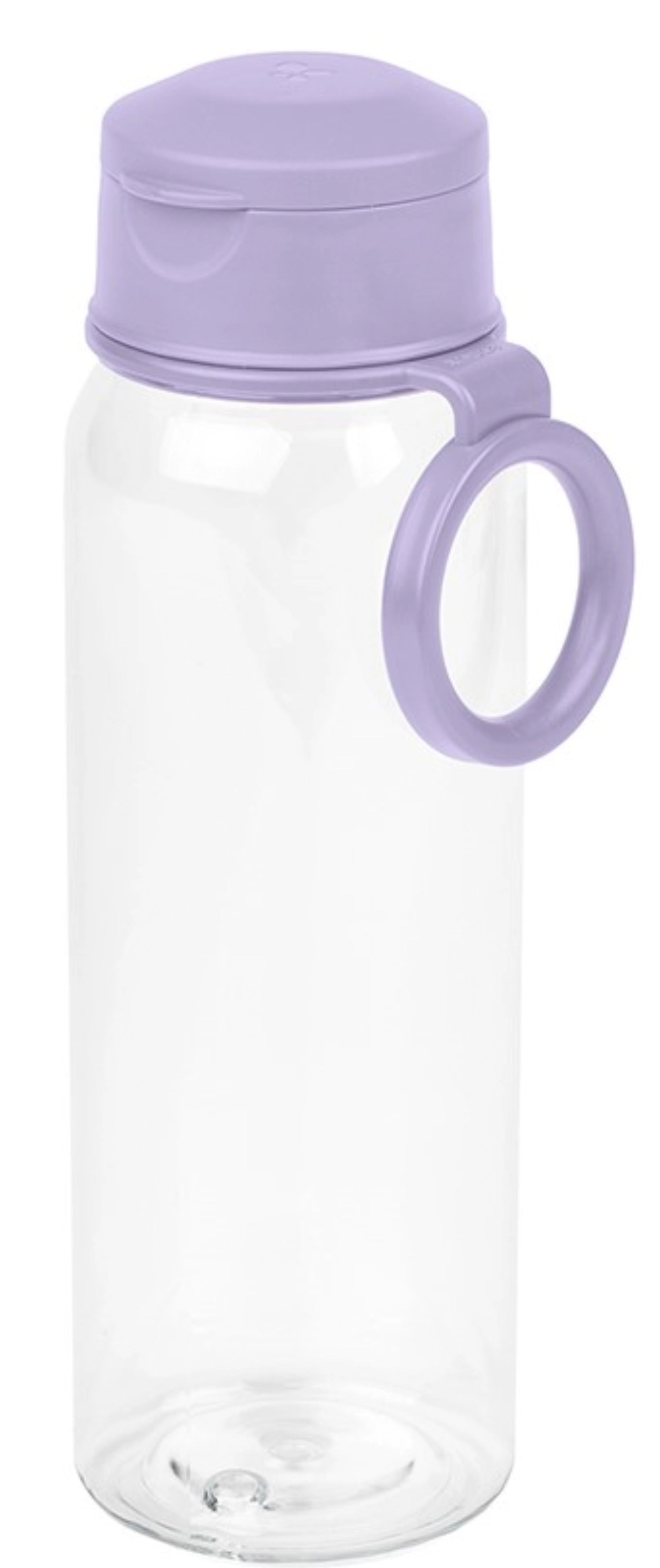 Elegante Amuse Wasserflasche 500ml in zartem Lavendel, ideal für den täglichen Gebrauch. Hergestellt aus langlebigem PP-Material.