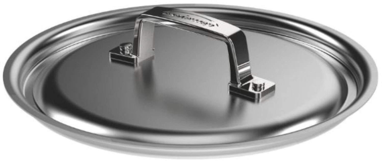 Schwarzer 20 cm Sauté-Topf mit passendem Deckel von Demeyere, perfekt für vielseitige Zubereitungsmethoden und modernes Kochen.