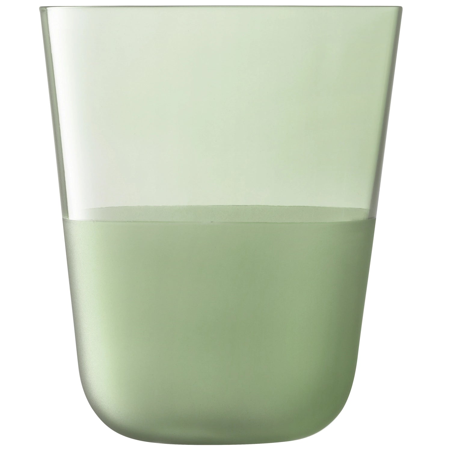 Elegantes 2er Set Trinkbecher in sanften Moss-Tönen, 380ml, perfekt für stilvolle Anlässe und moderne Tischdekoration.