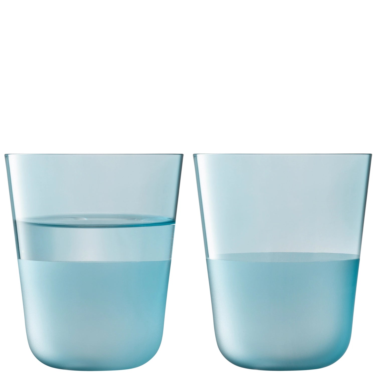 Elegantes 2er Set Arc Contrast Trinkbecher in zartem Himmelblau, 380ml, perfekt für festliche Anlässe und stilvolle Dekoration.