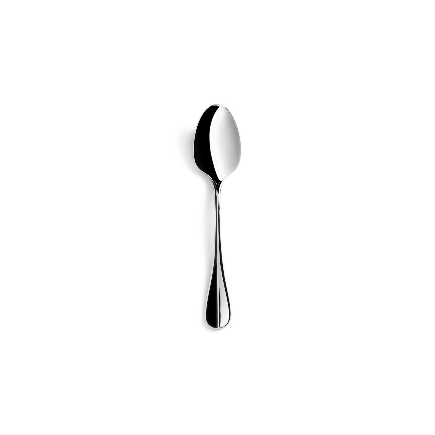 Eleganter Dessertlöffel aus poliertem Edelstahl von Revol, ideal für feine Desserts und festliche Anlässe, vereint zeitloses Design mit praktischer Anwendung.