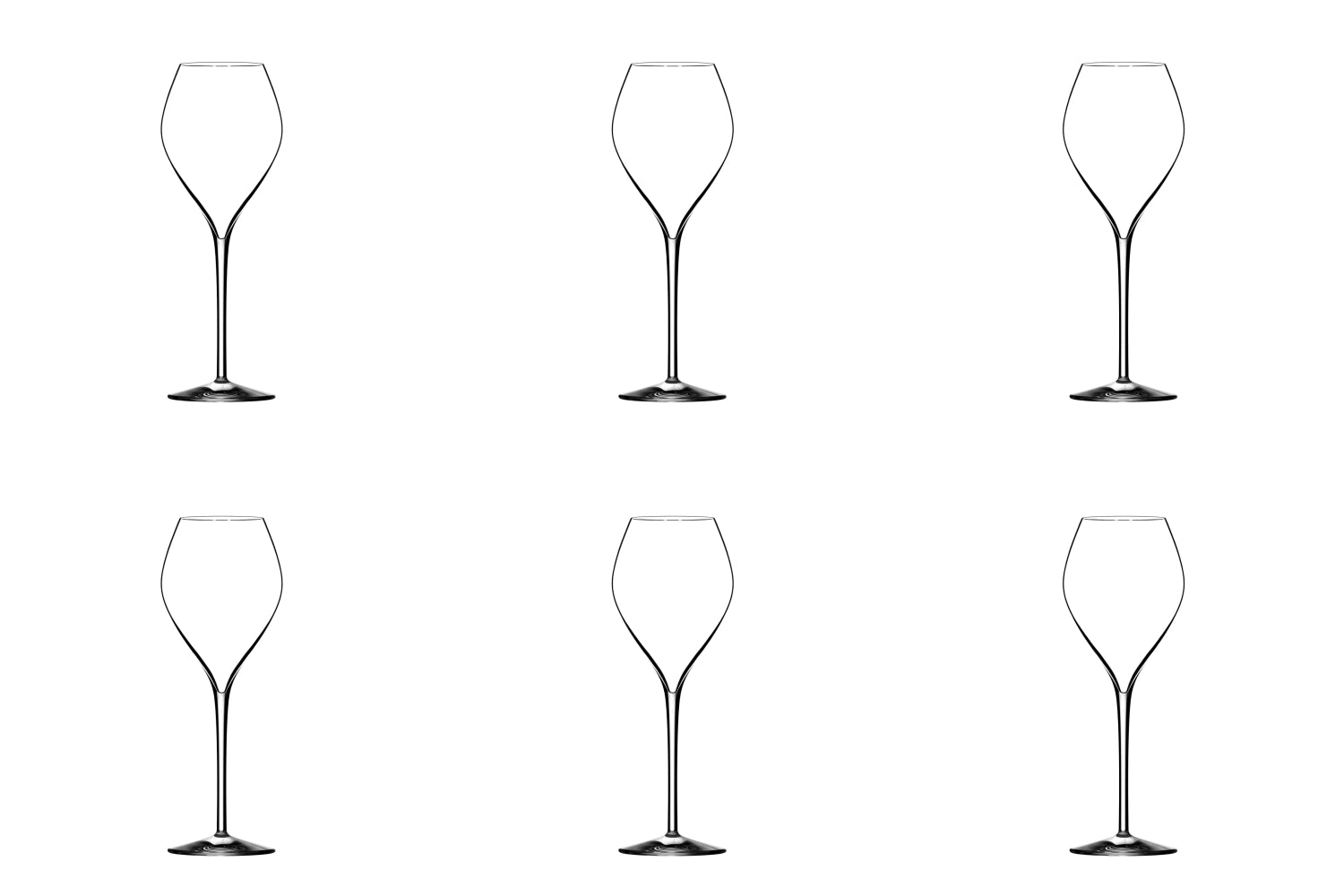 Elegantes 6er Set P. Jamesse Premium Champagnergläser 30cl von Lehmann Glass, ideal für festliche Anlässe und stilvolles Servieren von Champagner.