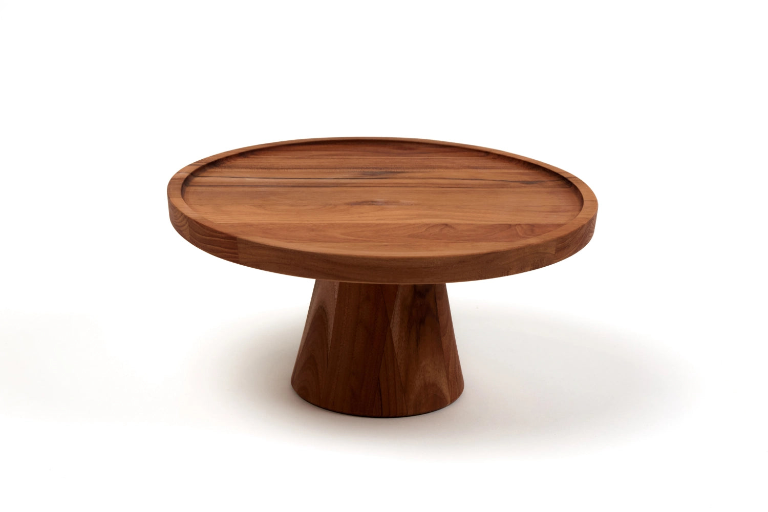 Bistro Tortenplatte M D29cm H12cm in Braun präsentiert im Onlineshop von KAQTU Design AG. Teller ist von Teak Haus