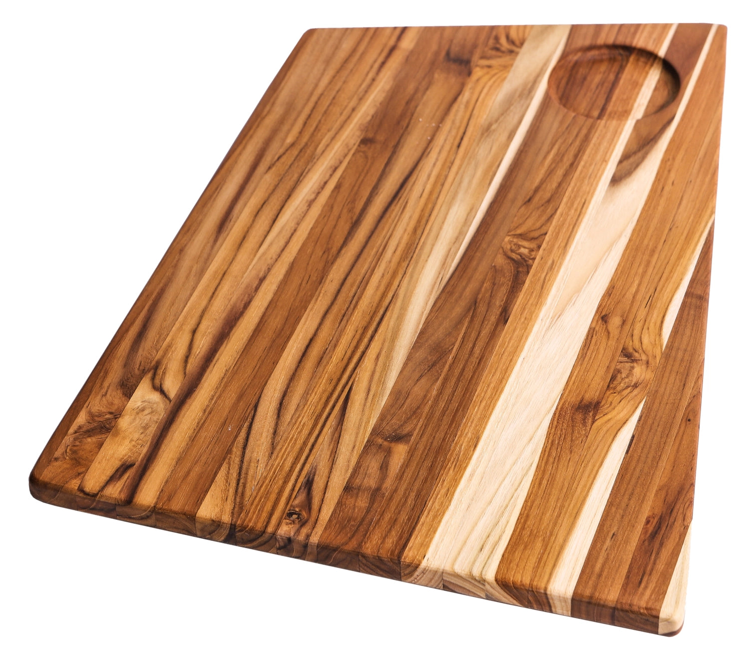 Geo Schneidbrett Trapez L 48x32x1.5cm in Braun präsentiert im Onlineshop von KAQTU Design AG. Schneidbrett ist von Teak Haus