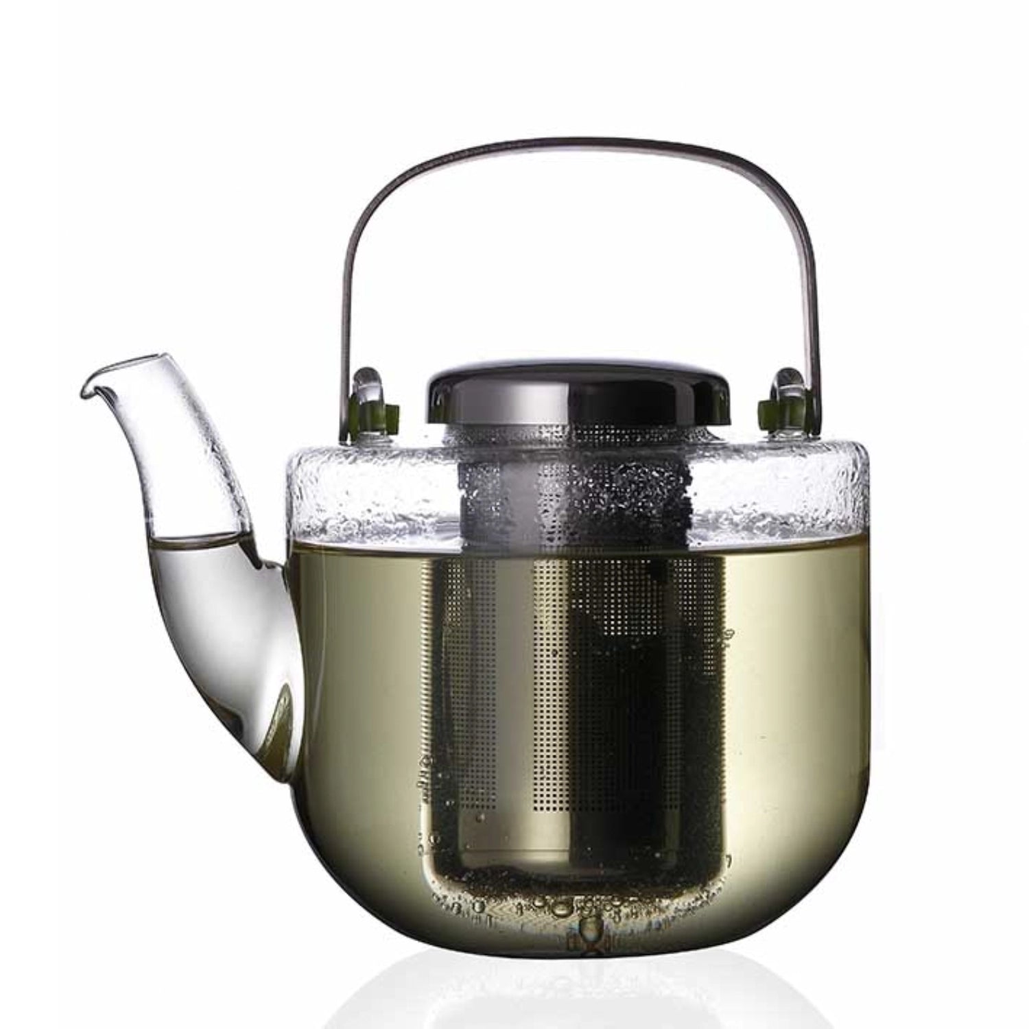 Eleganter Bjorn Teekrug aus Borosilikatglas mit 650ml Fassungsvermögen, ideal für Teeliebhaber und stilvolle Teestunden.
