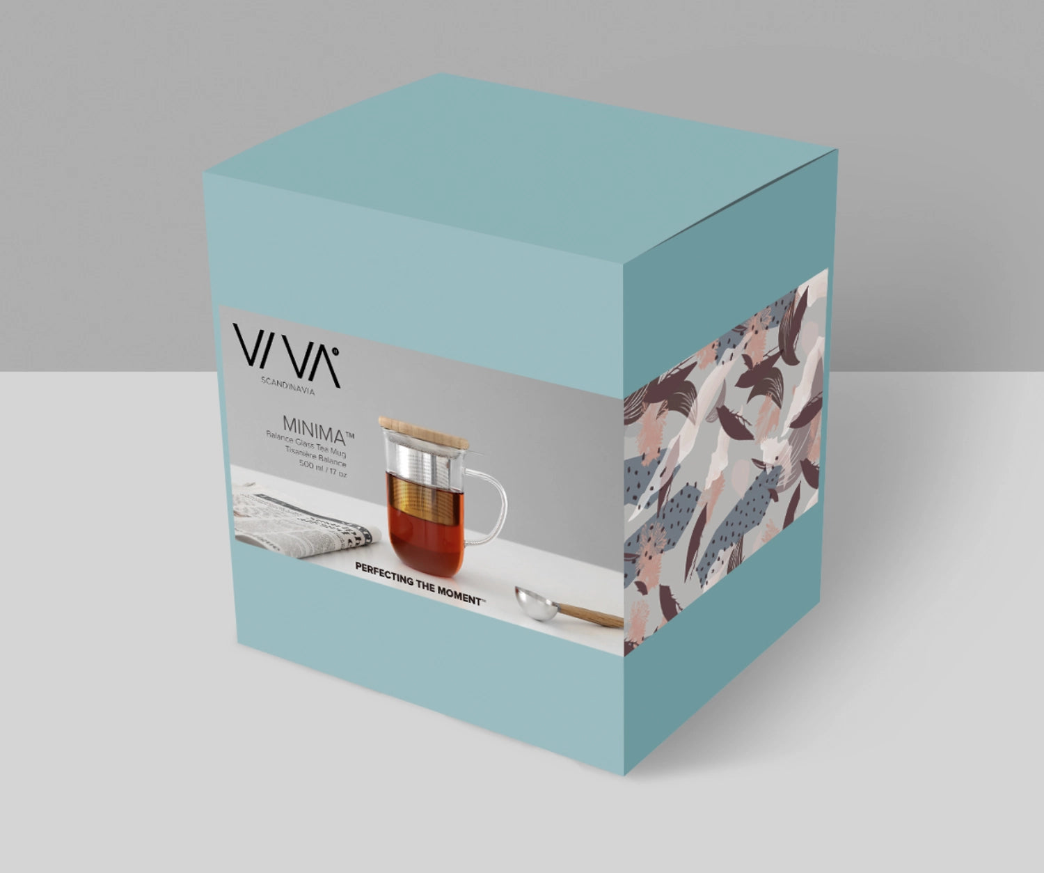 Elegante 500ml Tasse von Viva mit doppelwandiger Konstruktion und praktischem Infuser, ideal für Teeliebhaber und modernes Ambiente.